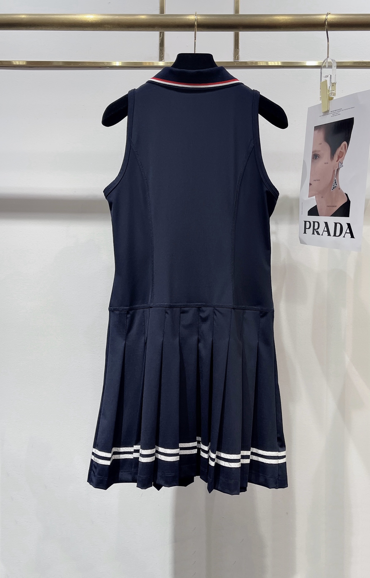 High-Quality College Knitted Dress with Hierarchy Look in Hide Blue, Exclusive Spot Sale - 图片 2