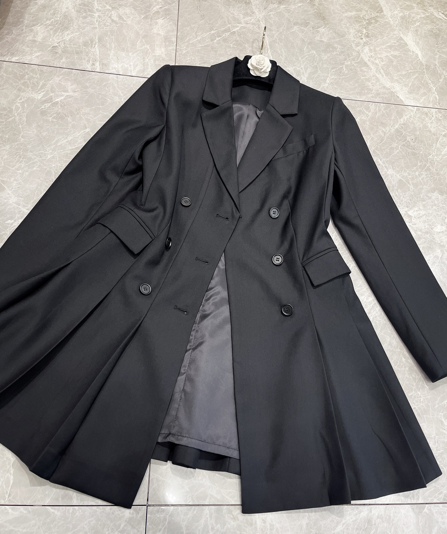 Elegant Double-Breasted Belted Blazer Dress - Chic & Versatile Style 7 i1755590139832 7326 0 6