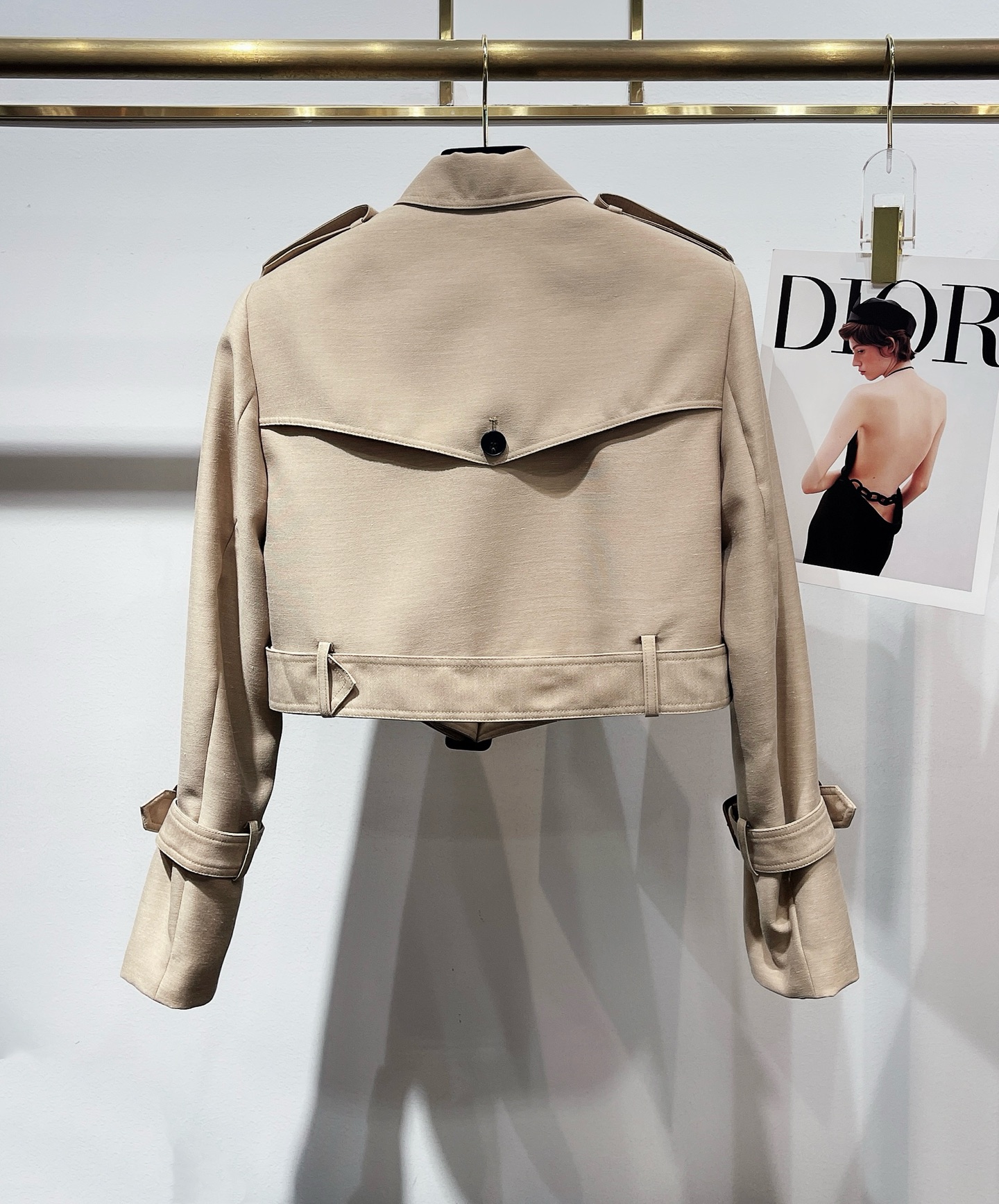 Elegant Women's Two-Piece Set: Silk Wool Vest Dress with Cropped Trench Coat 9 i1757752327102 311 0 0