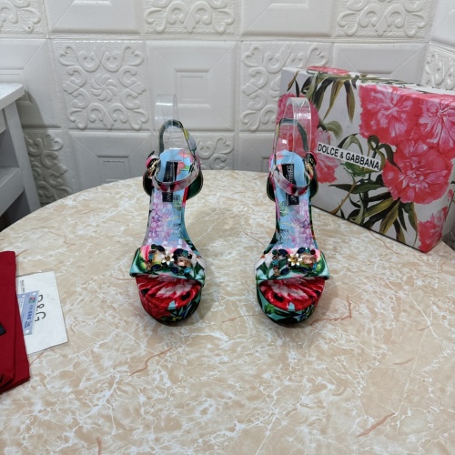 Dolce & Gabbana Floral Print Platform Sandals High Heel - Women 1 Dolce & Gabbana Floral Print Platform Sandals High Heel - Women