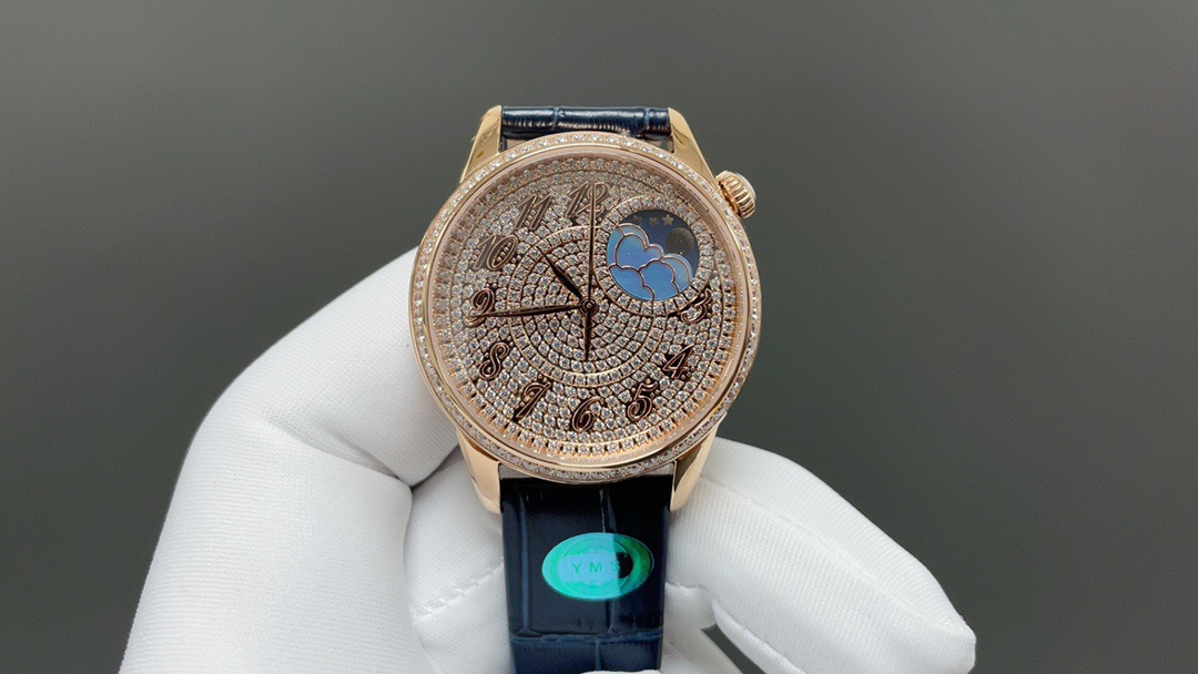 Luxurious United 4370 Watch: Elysian Series with Diamonds and Moonstone - 图片 1