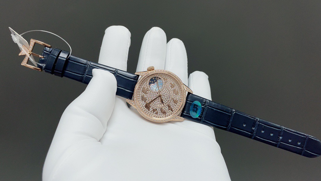 Luxurious United 4370 Watch Collection: Elysian Series with Diamonds and Moonstone - 图片 2