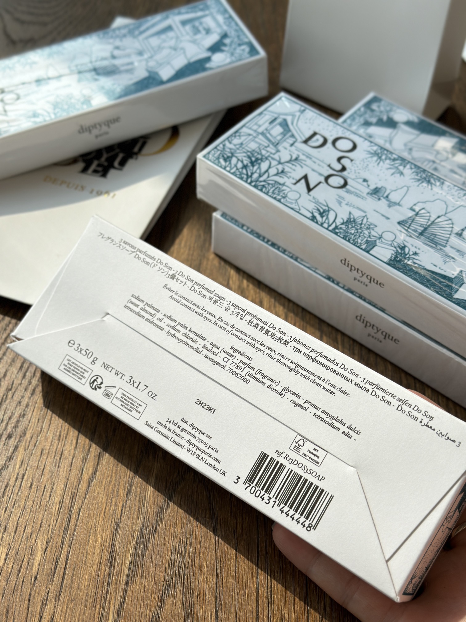 diptyque杜桑香氛皂礼盒(限量版),一盒三个 9