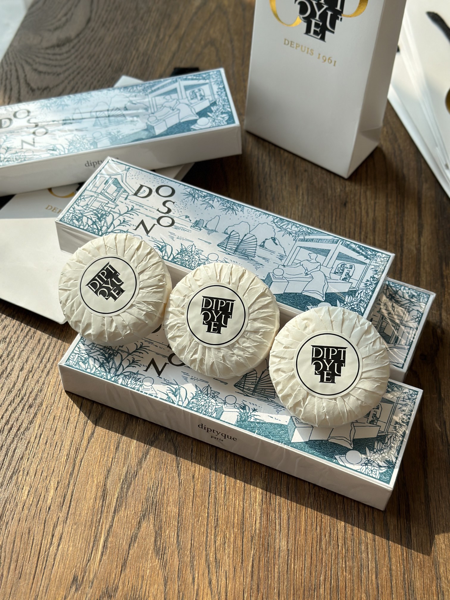diptyque杜桑香氛皂礼盒(限量版),一盒三个 6