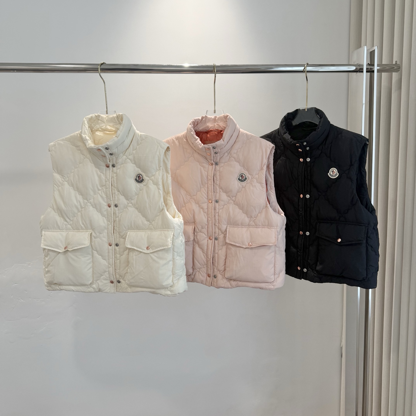 Quilted Stand Collar Vest