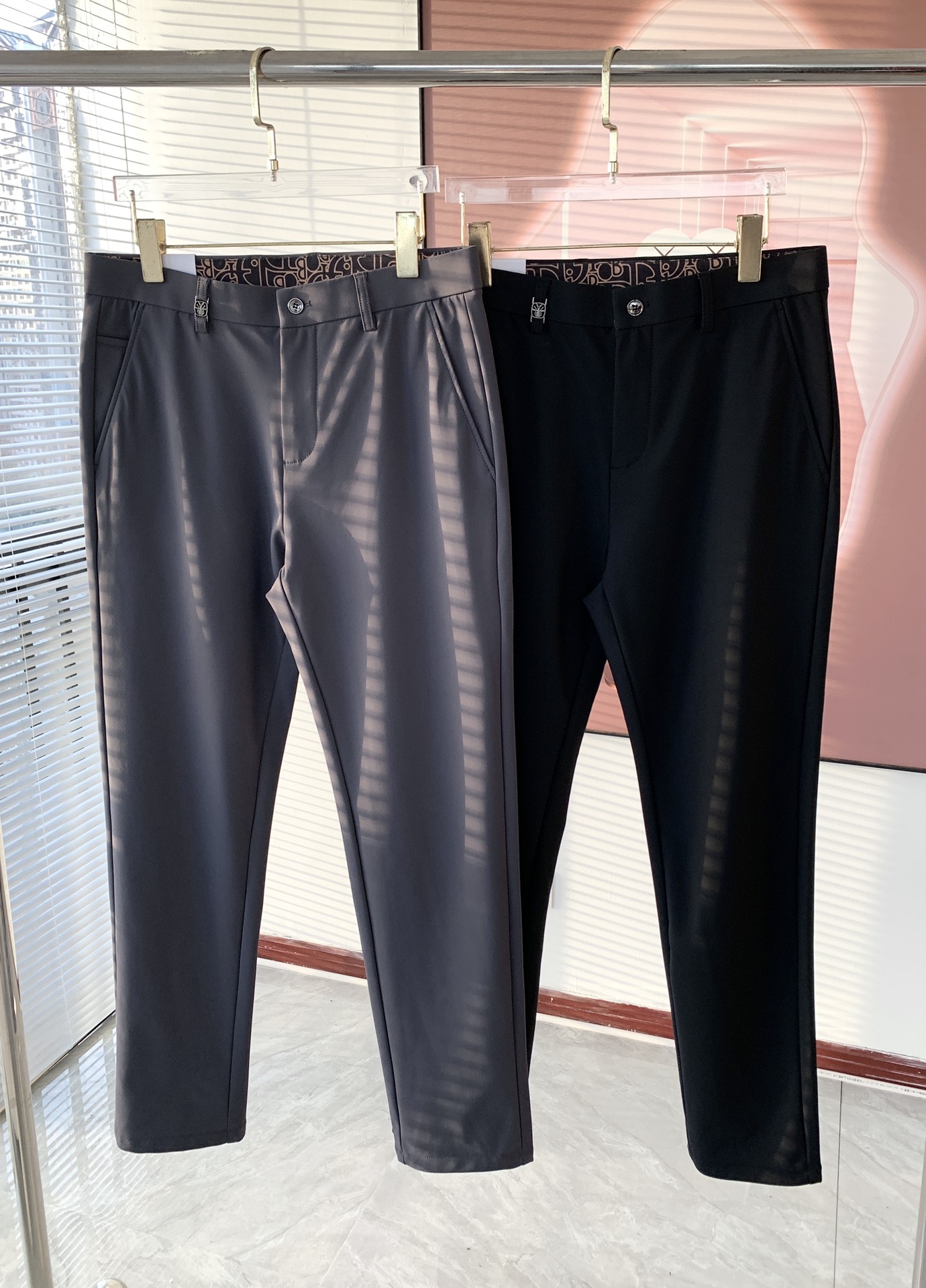 Dior Clothing Pants & Trousers Men Cotton Spandex Fall/Winter Collection Fashion Casual