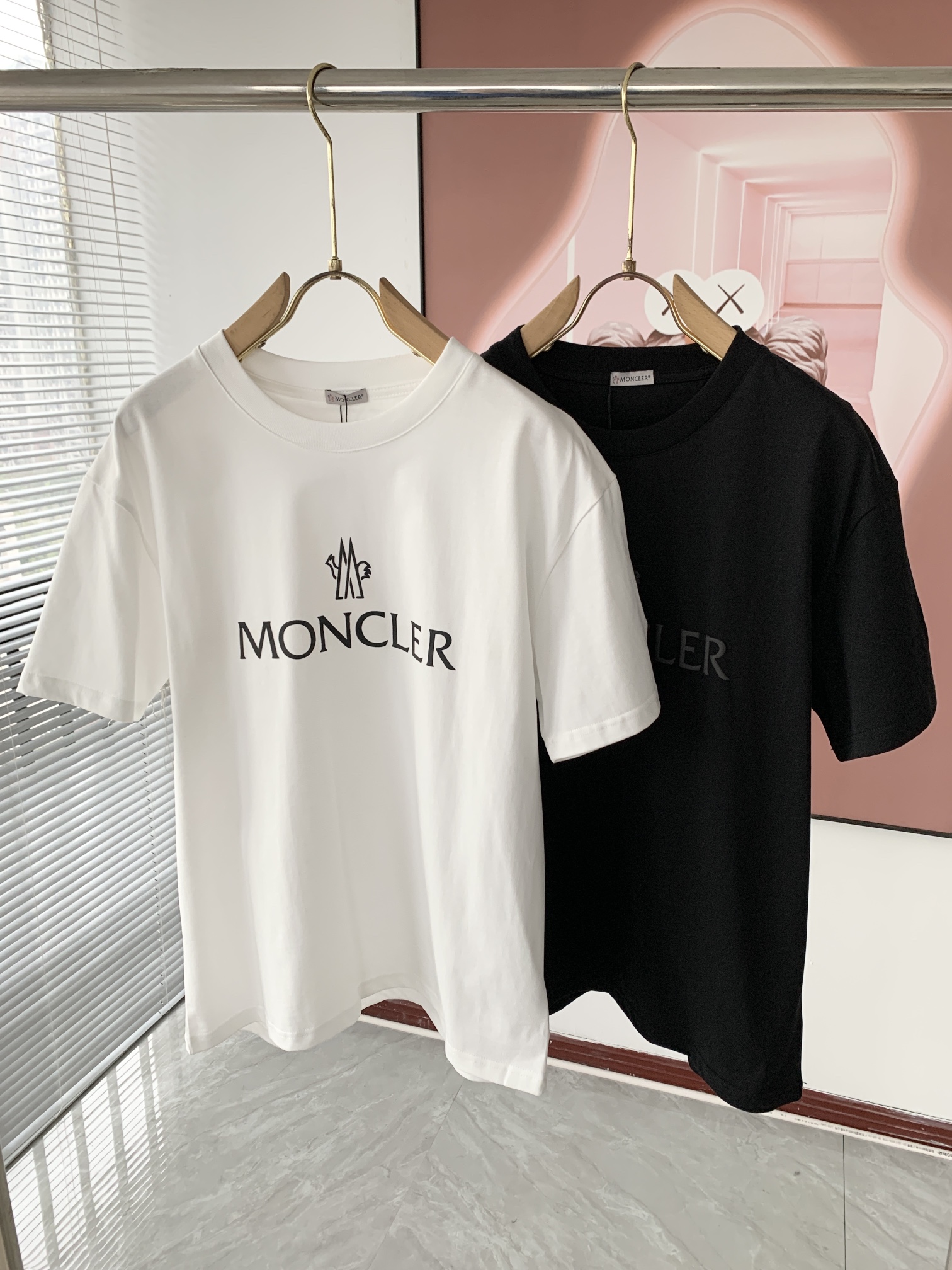 Moncler Clothing T-Shirt Printing Unisex Cotton Spring/Summer Collection Short Sleeve