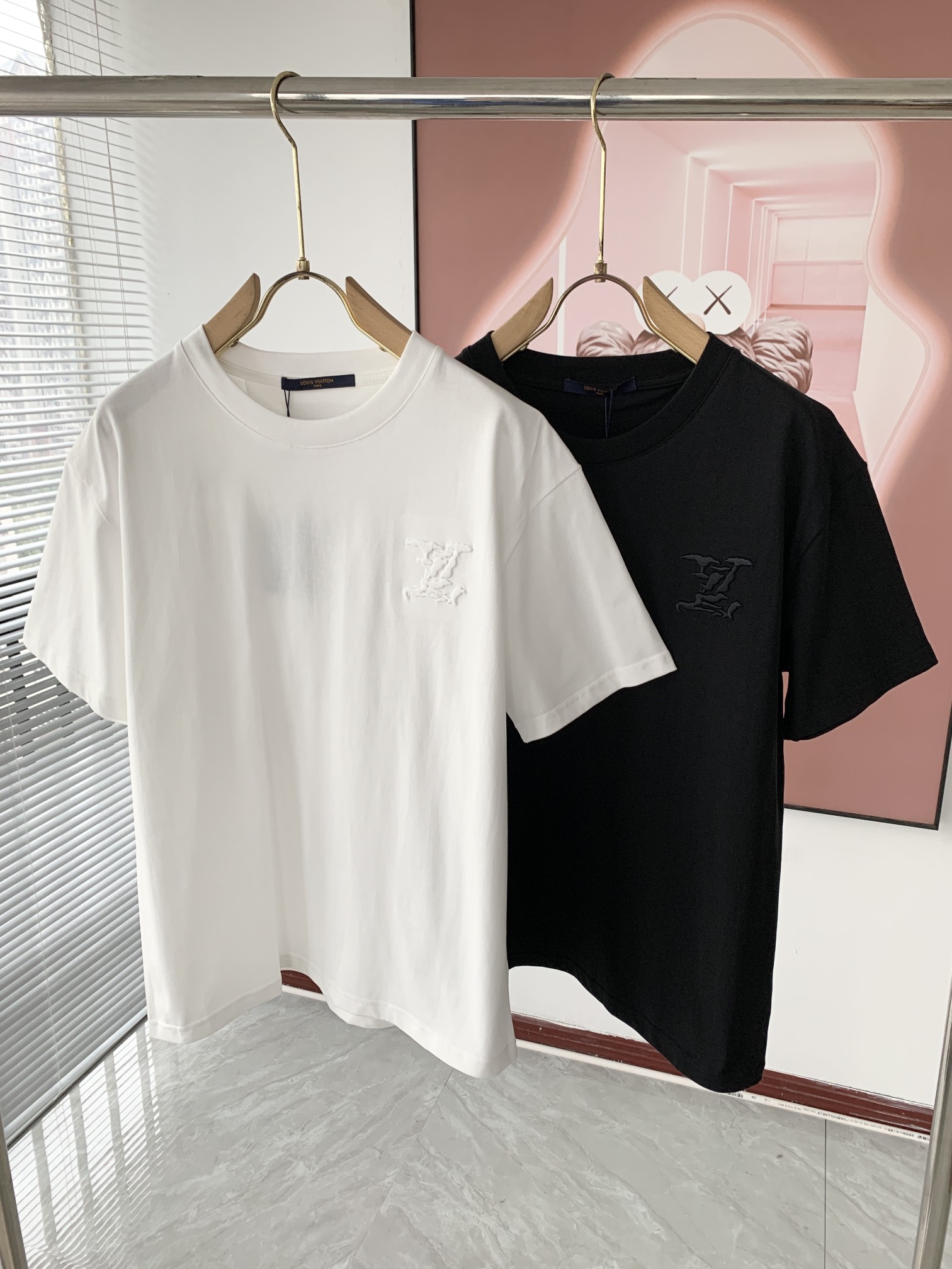 Louis Vuitton Clothing T-Shirt Embroidery Unisex Cotton Spring/Summer Collection Short Sleeve
