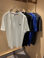 Moncler Clothing T-Shirt Unisex Cotton Spring/Summer Collection Short Sleeve