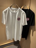 Canada Goose Clothing T-Shirt Embroidery Spring/Summer Collection Fashion Short Sleeve