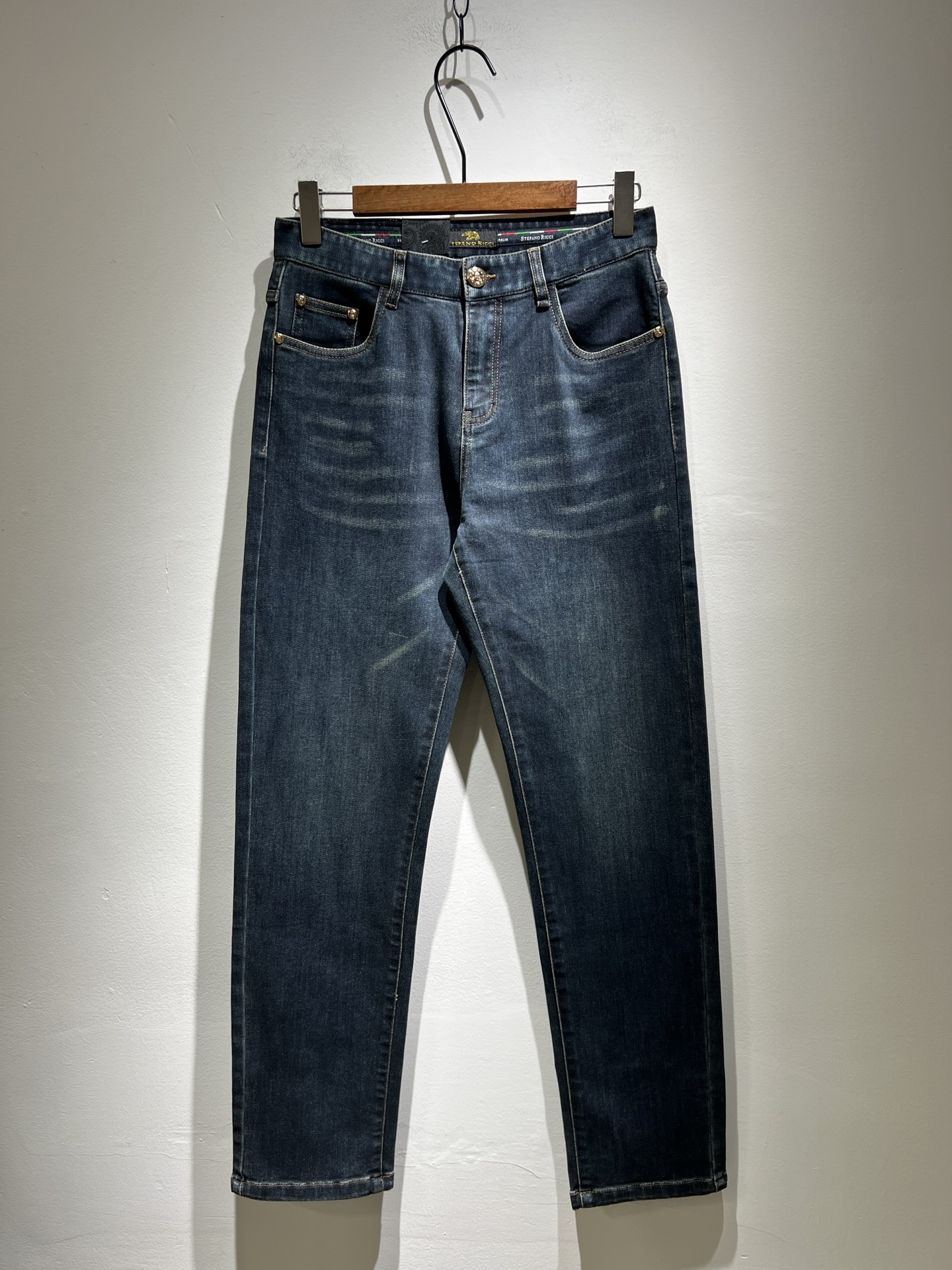 NO:152577,STEFANO RIC*I/Stephen Nicht 2025 spring and summer men's original single casual jeans, heavy recommendation!  Quality 