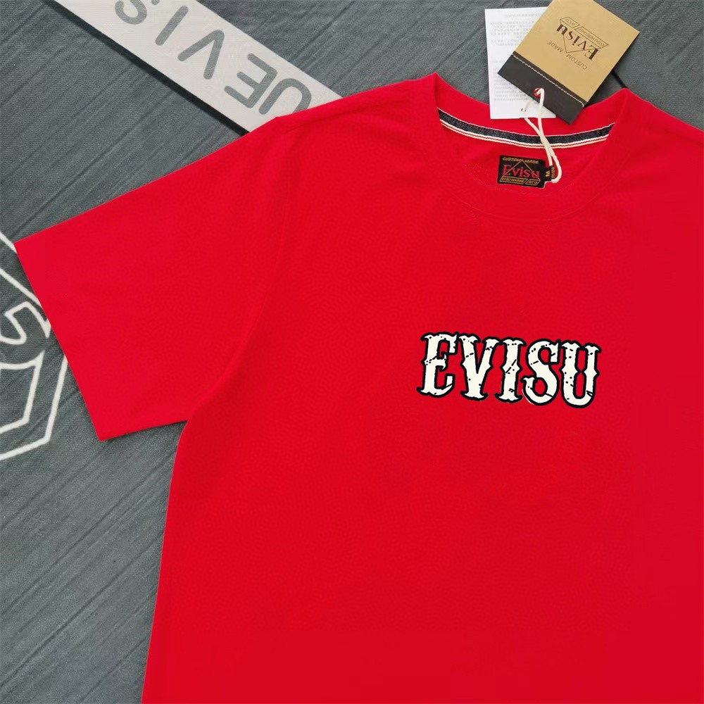 Evisu 2025 New Printed T-Shirt High Quality Cotton Unisex Tee 4 a1734197613470 4562