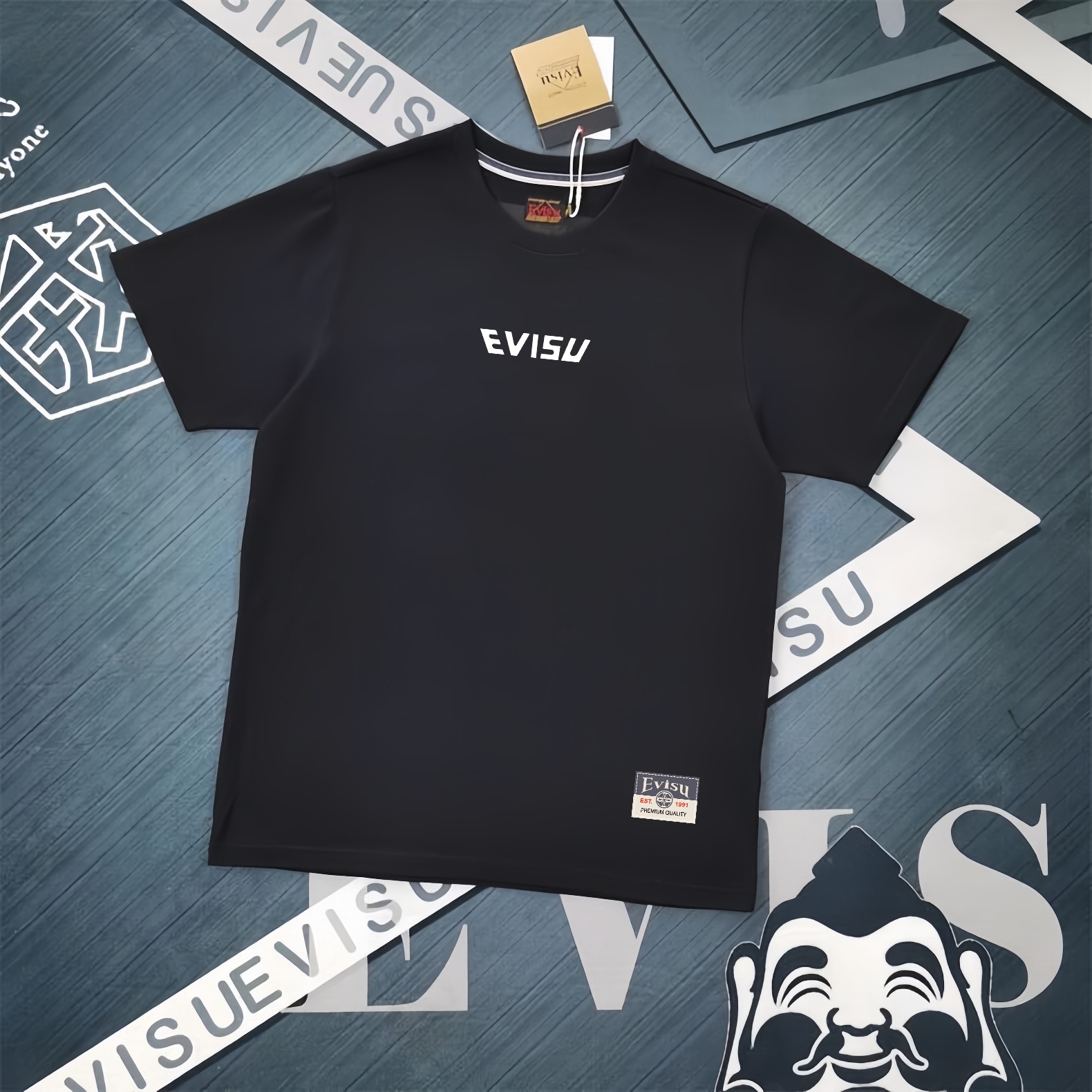 Evisu 2025 New Printed Cotton T-Shirt High Quality Unisex Loose Fit 3 a1734199299517 4531