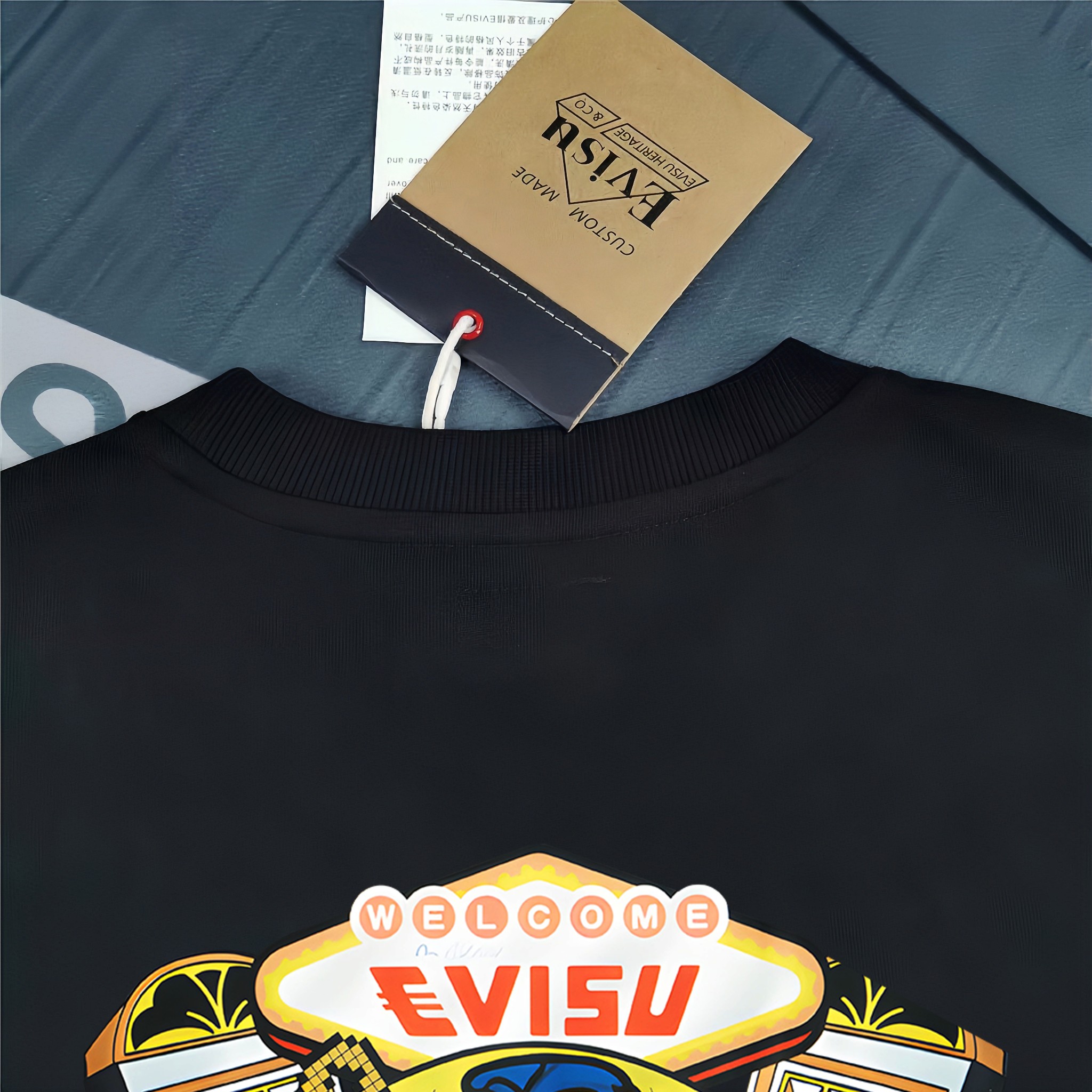 Evisu 2025 New Printed Cotton T-Shirt High Quality Unisex Loose Fit 6 a1734199301566 0361