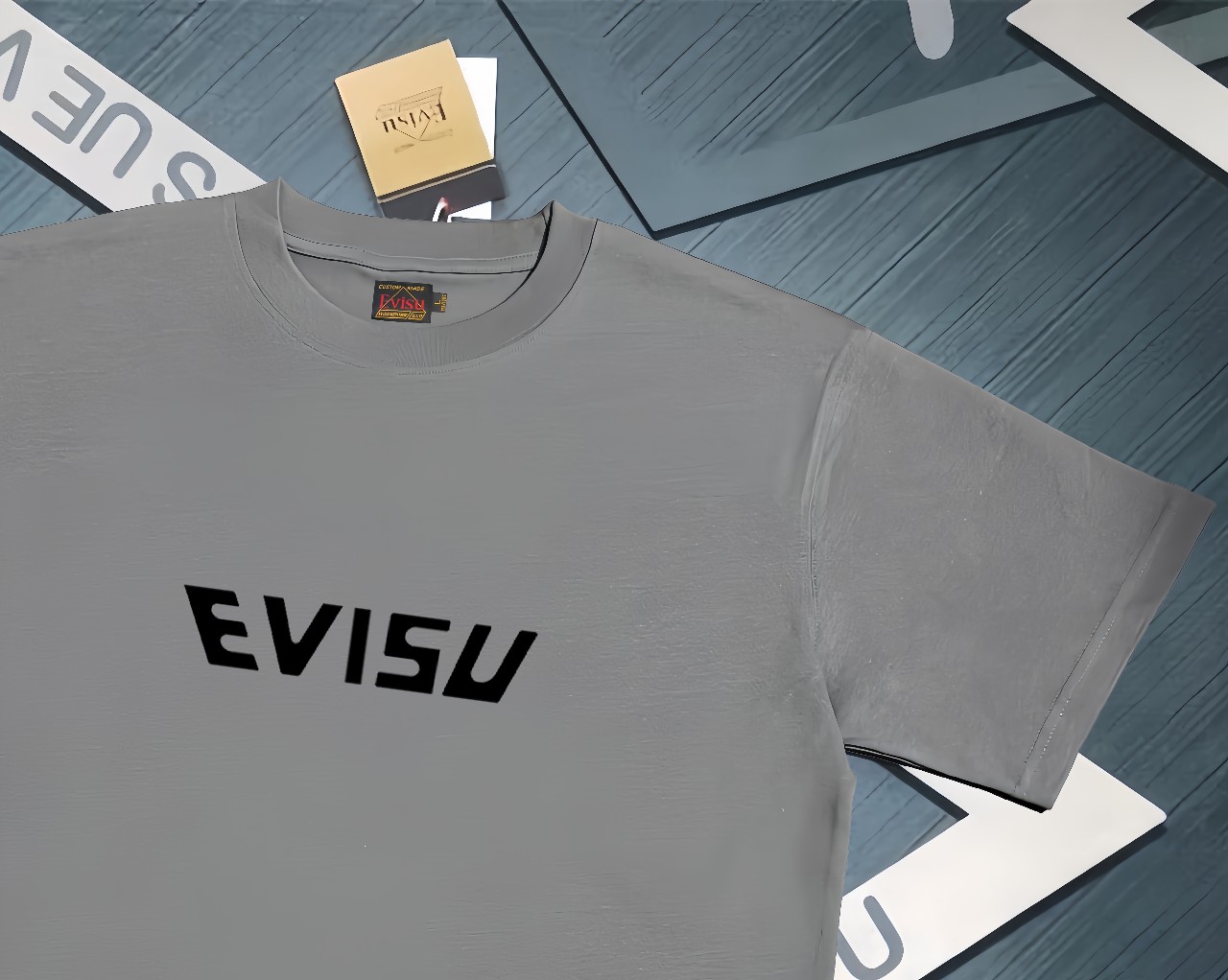 Evisu 2025 Printed T-Shirt Cotton Double Yarn Loose Fit Unisex 4 a1735058516267 2630