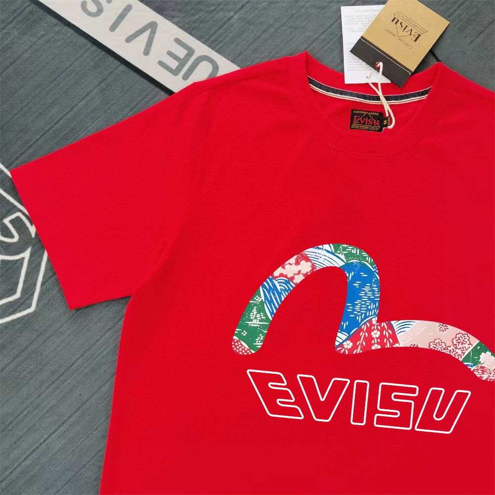 Evisu 2025 New Printed Cotton T-Shirt for Men and Women 4 a1740333133824 1830
