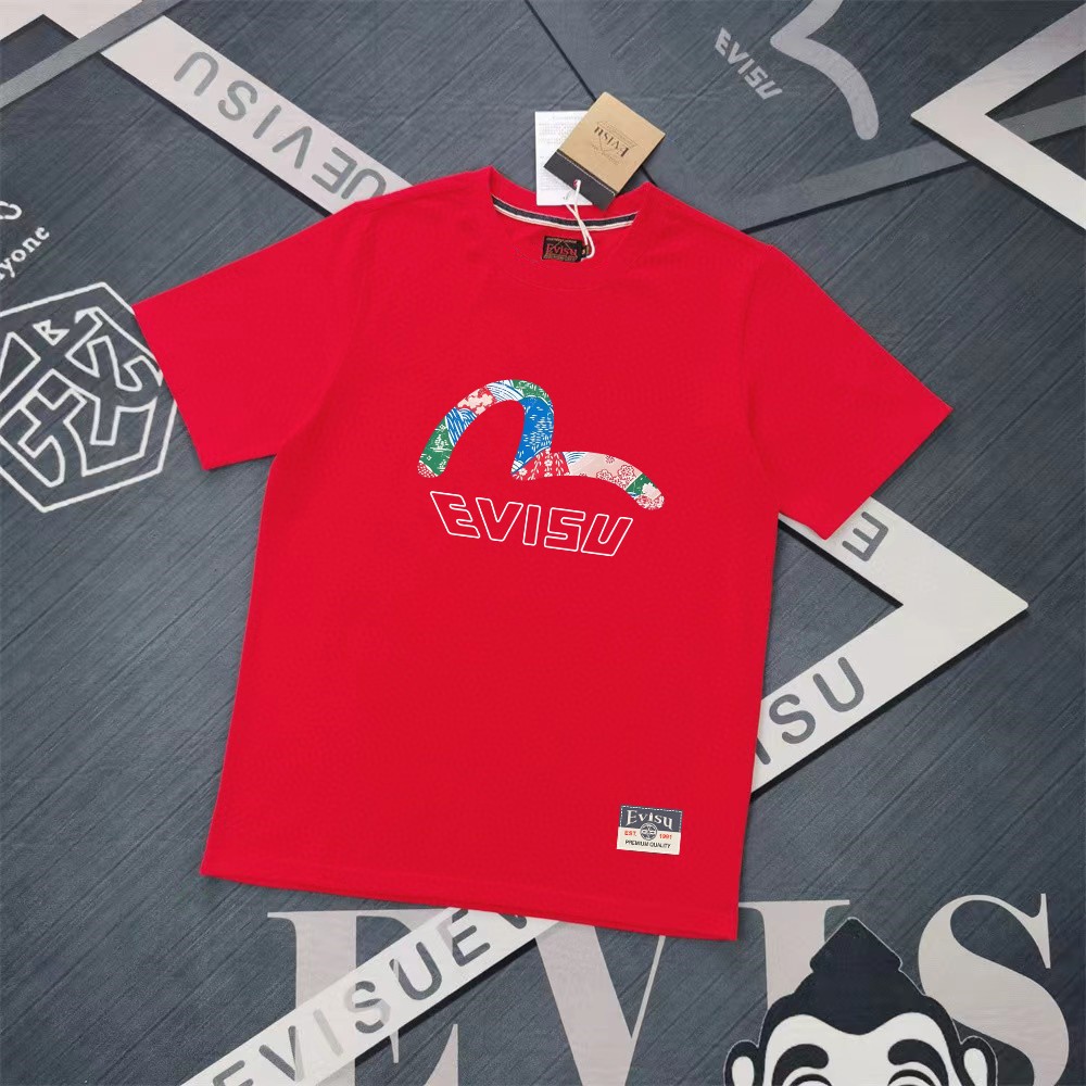 Evisu 2025 New Printed Cotton T-Shirt for Men and Women 2 a1740333133843 6633