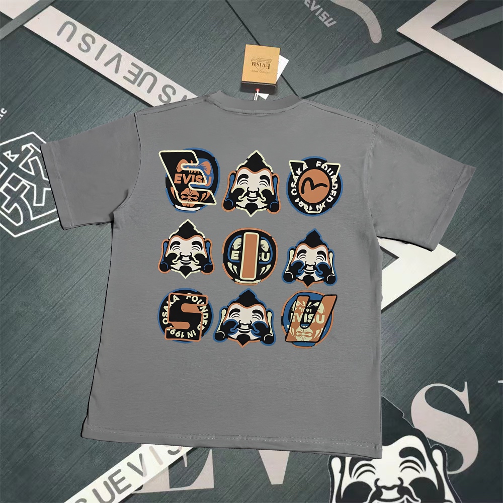 Evisu 2025 New Printed T-Shirt High Quality Cotton Unisex 2 i1741025646074 3756 0 0