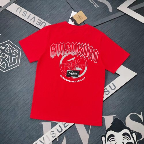 Evisu Kuro Printed Cotton T-Shirt Stylish Graphic Tee Unisex Fashion Top
