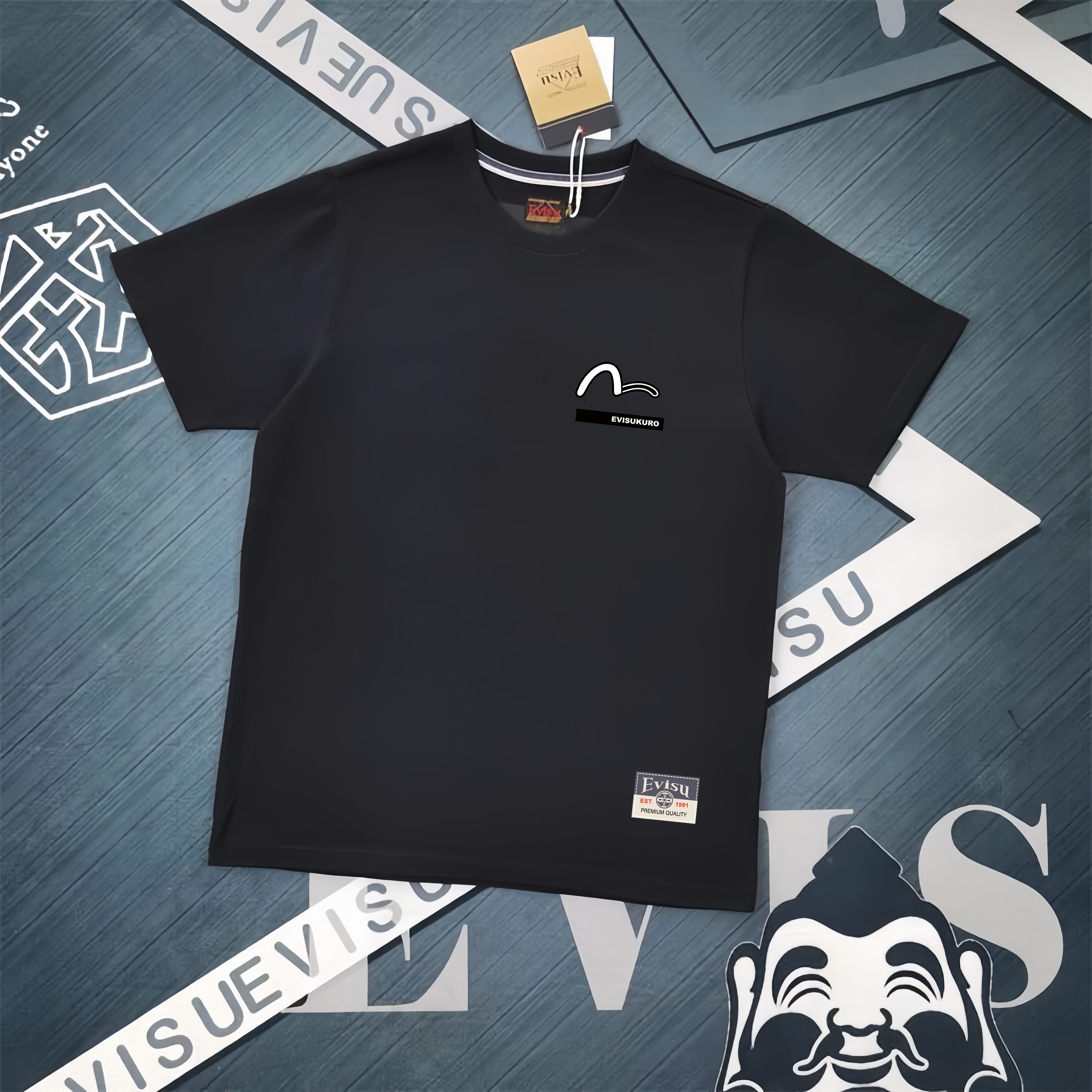 Evisu 2025 New Graphic Print T-Shirt, Premium Cotton, Unisex Style 3 a1741198762757 3084
