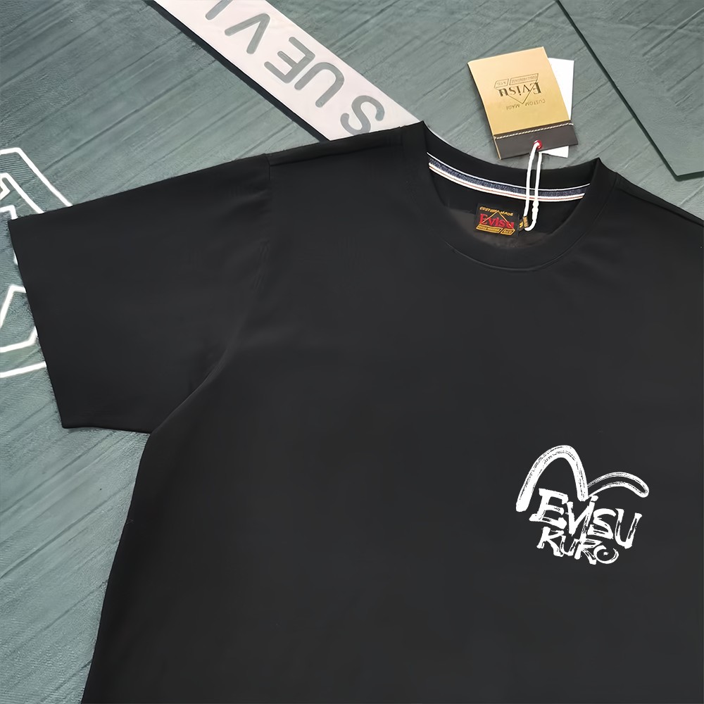 Evisu Kuro Printed Cotton T-Shirt - גזרה רפויה, בד איכותי, יוניסקס 4 a1741198821975 3312