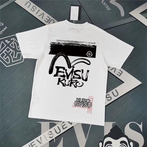 Evisu Kuro Printed Cotton T-Shirt, High Quality Fabric 1 Evisu Kuro Printed Cotton T-Shirt, High Quality Fabric