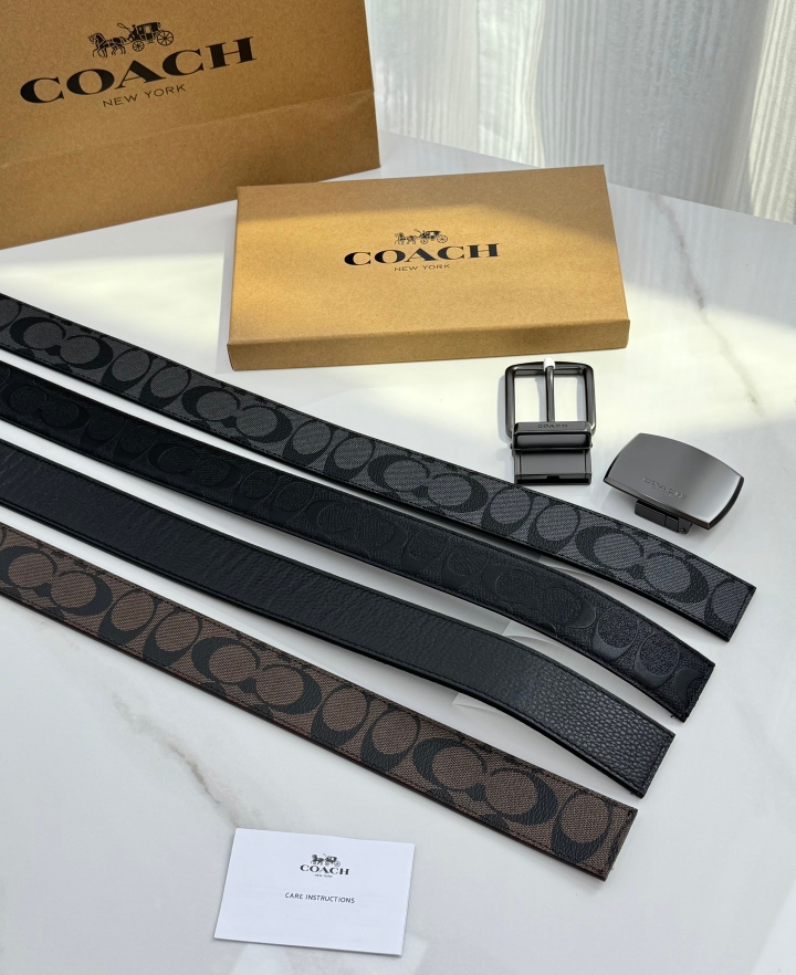 Coach Men's Reversible Belt - Tie 4