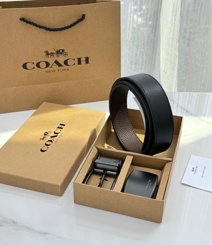 Coach Men's Reversible Belt - Tie 7