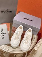 Hogan Shoes Sneakers Calfskin Cotton Cowhide Lambskin Sheepskin Fall/Winter Collection Sweatpants
