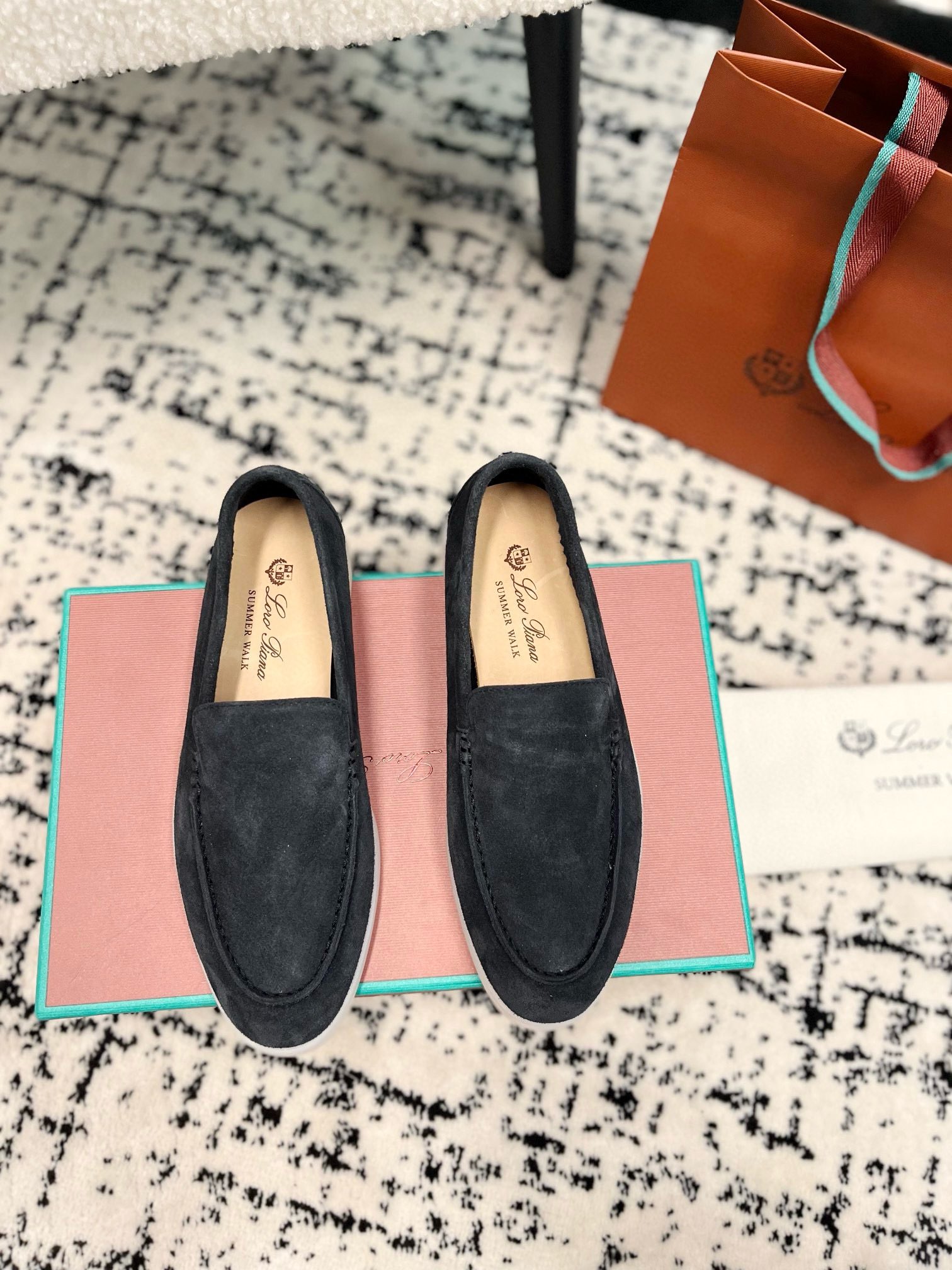 Loro Piana Schoenen Loafers Verkoop online luxe ontwerper
 Lycheepatroon Kalfsleer Kasjmier Koeienhuid