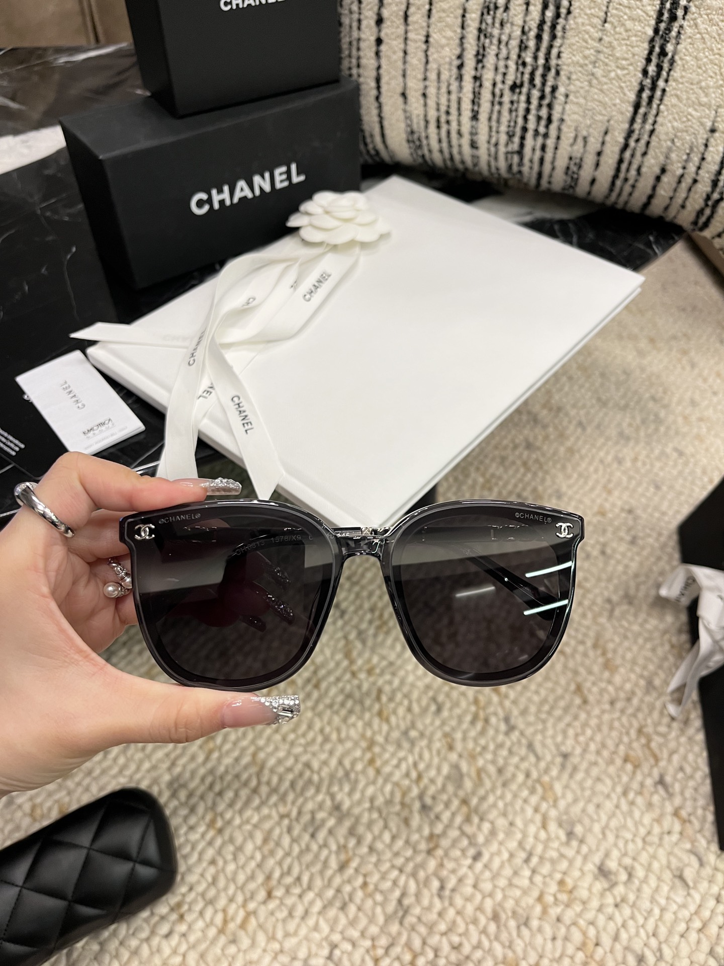 Chanel Zonnebrillen Weven Vintage