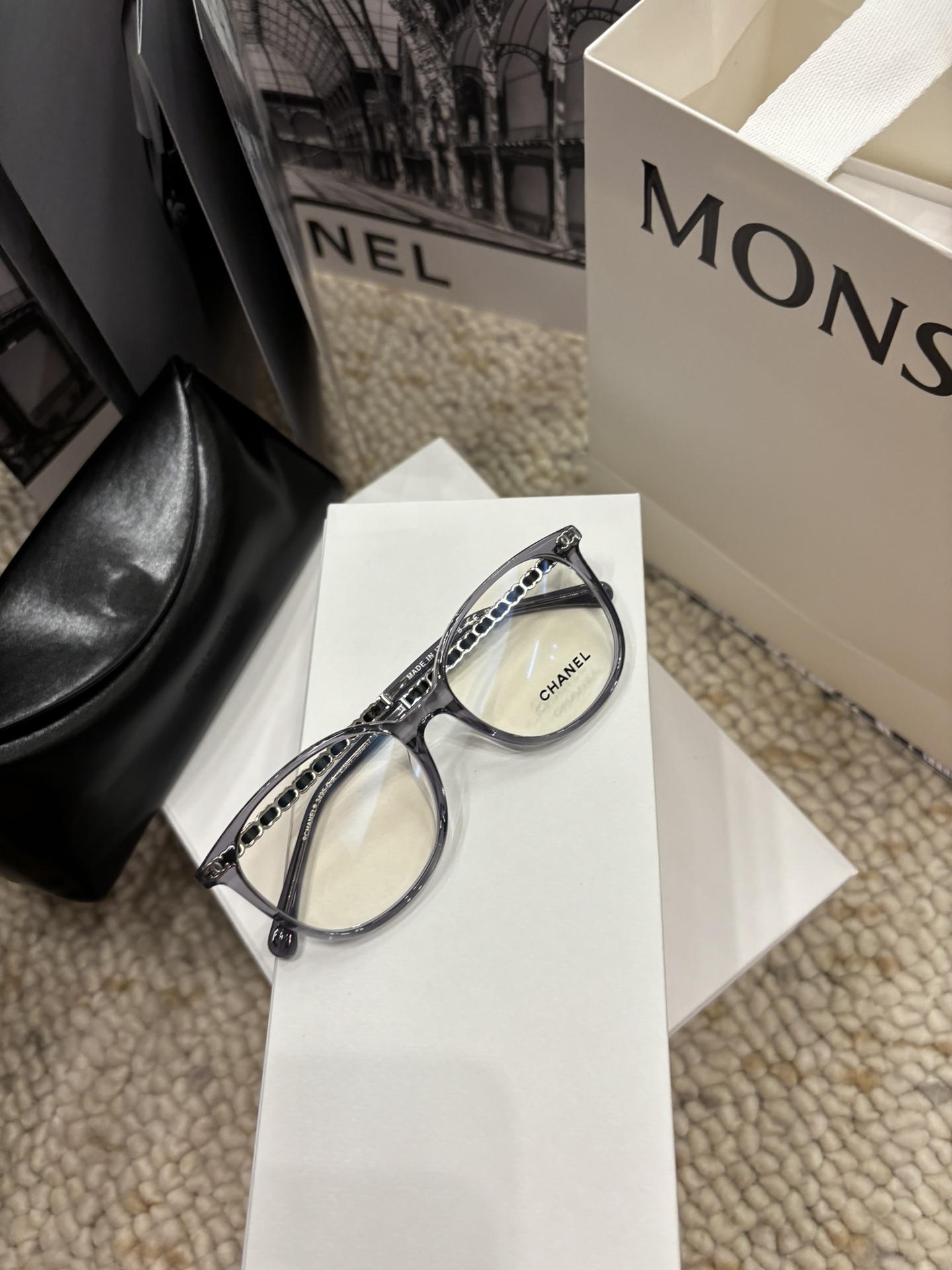 Modelo popular de CHANEL CH3495, gris transparente, talla: 53-17-140. ¿Dónde están las chicas que aún no han comprado u…
