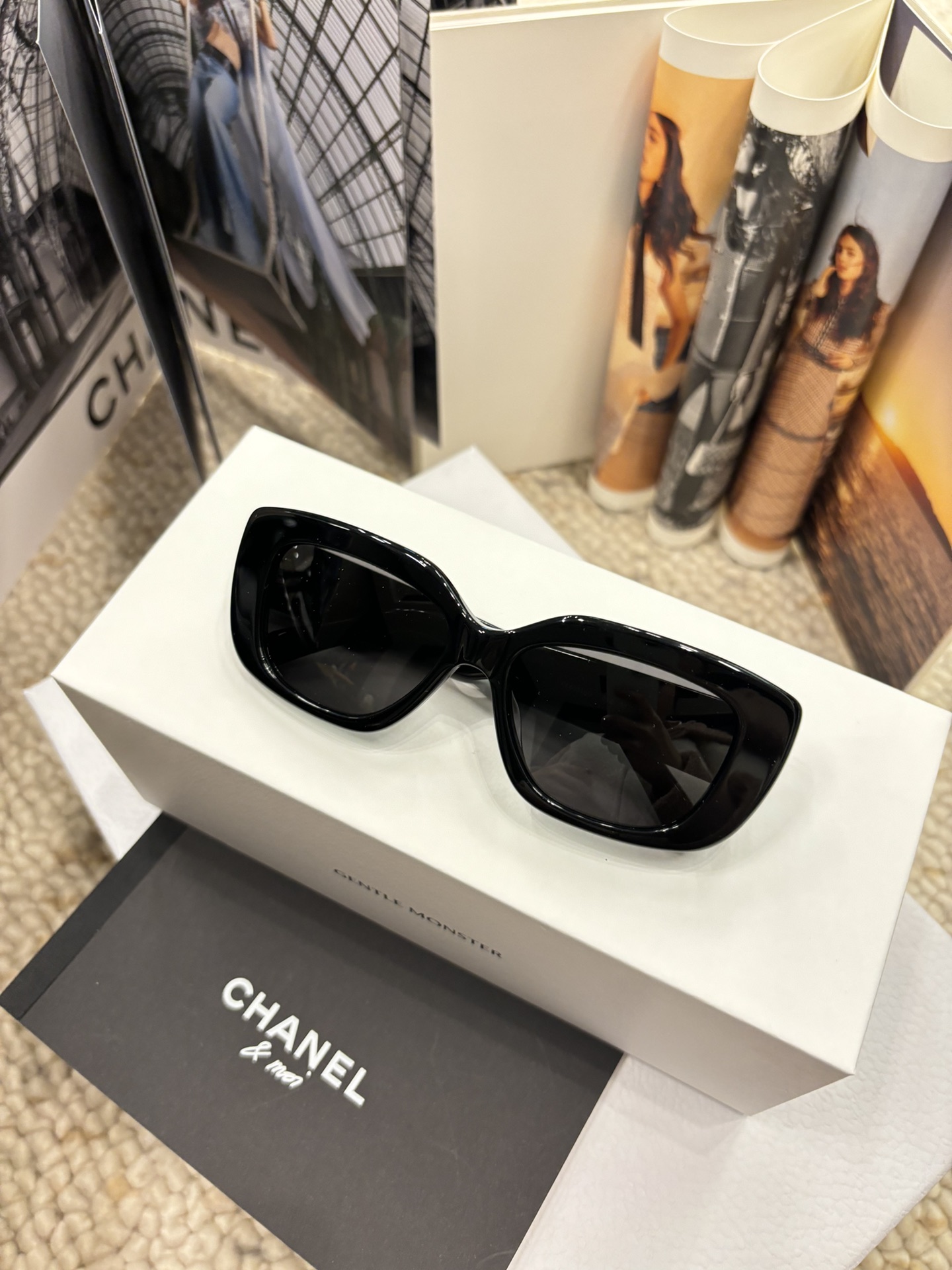 CELINE CL40216 太陽眼鏡 板材 黑色 方形