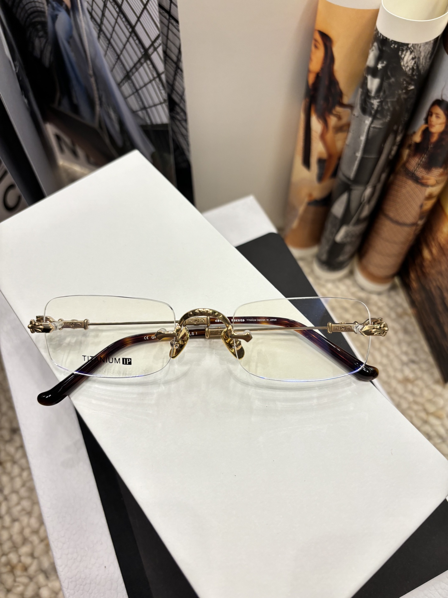 Chrome Hearts Rimless Titanium Glasses