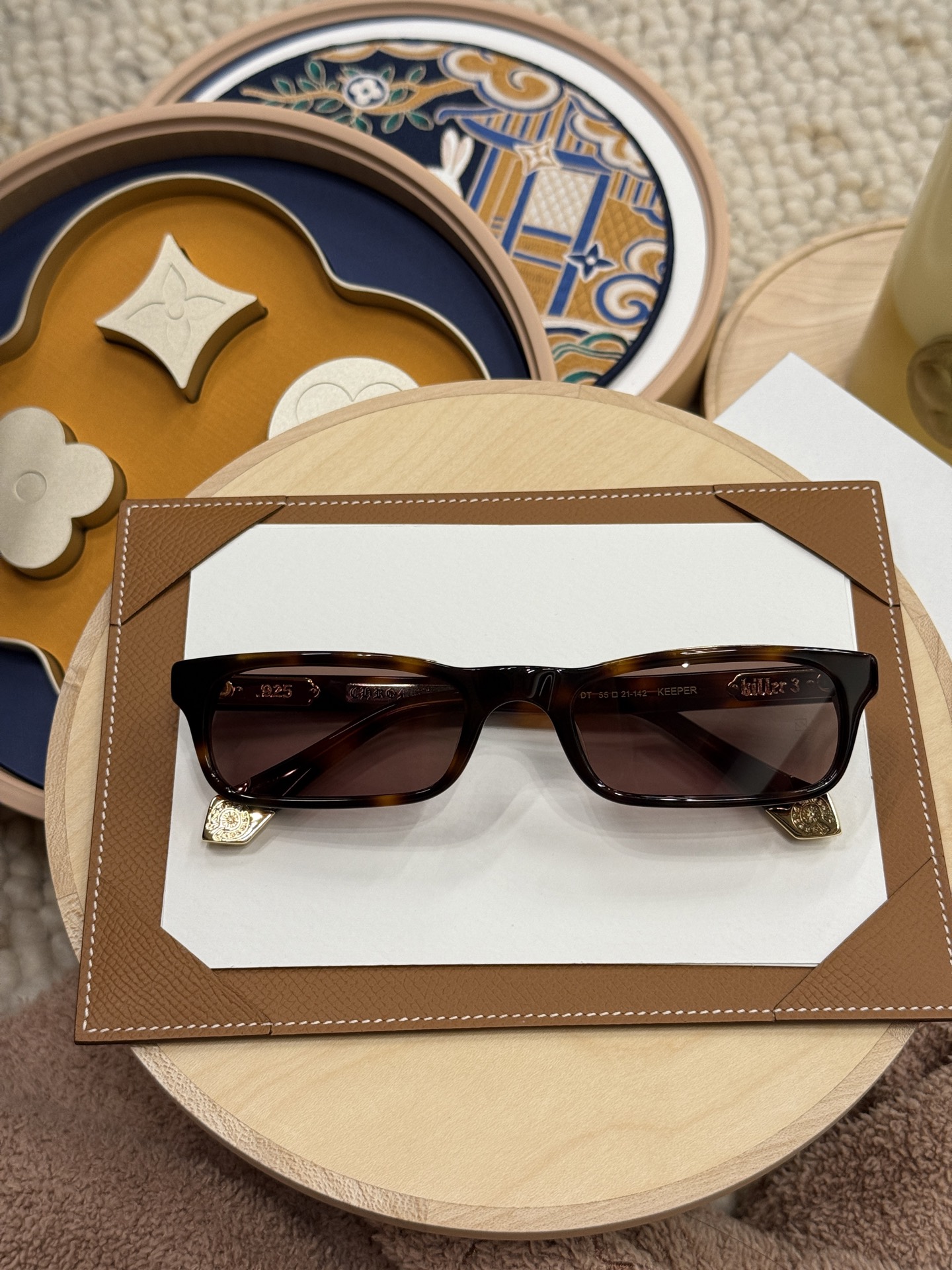 𝘾𝙝𝙧𝙤𝙢𝙚 𝙃𝙚𝙖𝙧𝙩𝙨上新🔥【KEEPER】【55口21-142】克罗心重工新品板材墨镜上新 潮人最