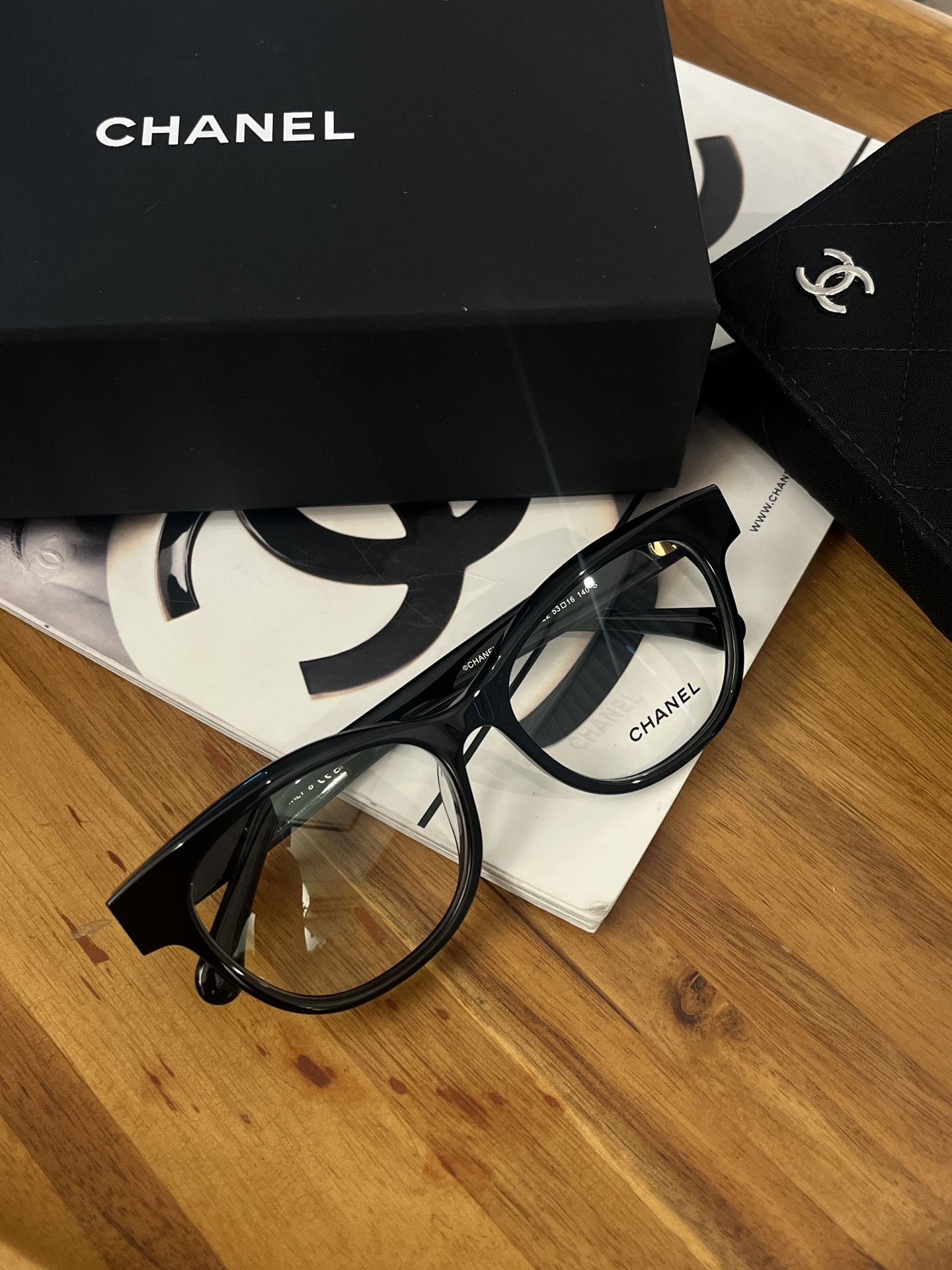Chanel Acetate Thick Frame Glasses