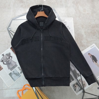Givenchy Clothing Cardigans Coats & Jackets Sweatshirts Black Embroidery Unisex Cotton w67045