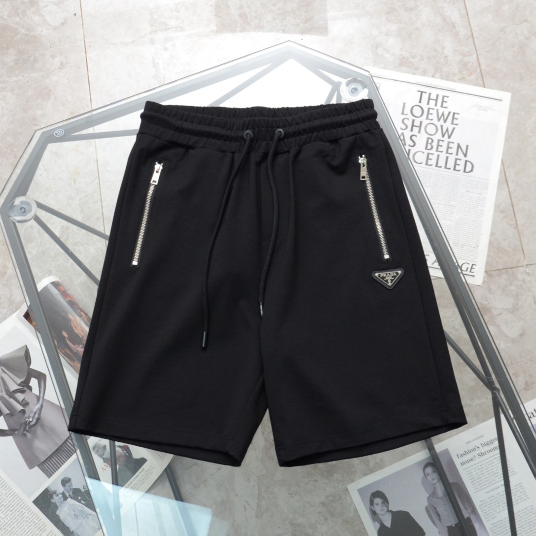 Prada Clothing Shorts Black Unisex Fashion Casual