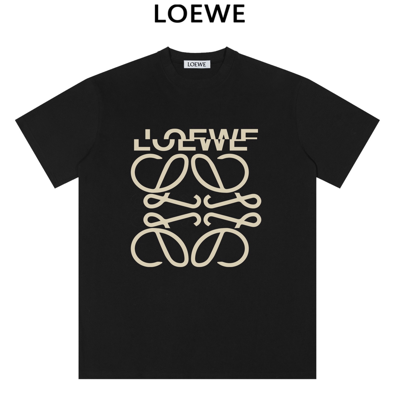 Loewe Clothing T-Shirt Printing Short Sleeve