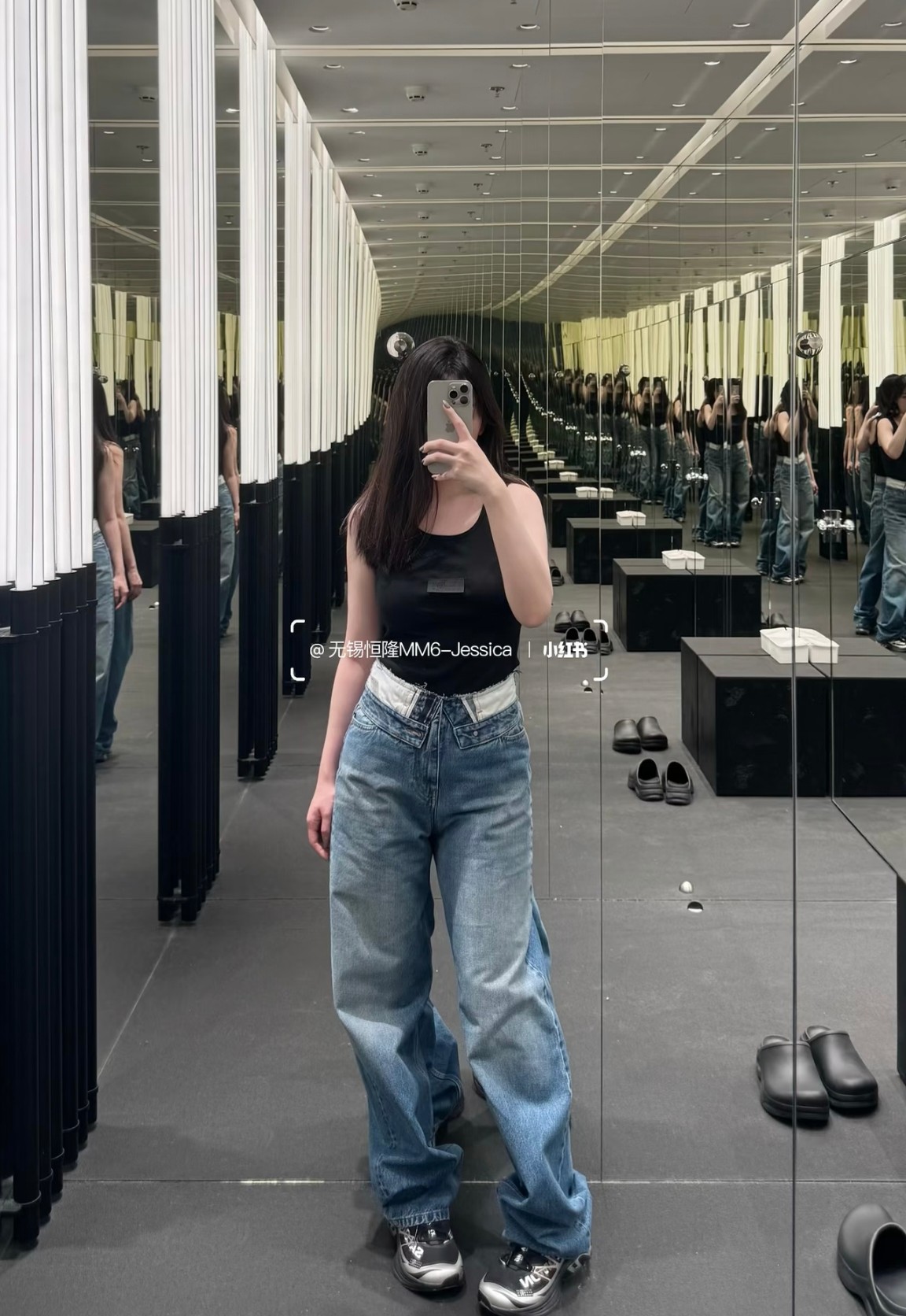 NO:748739,[Love] New style [Love]!  The latest MM6 26NEW irregular waist patchwork jeans. Size SML., masion margiela,jeans,19860909[爱心]新款[爱心]！最新MM6 26NEW 不规则腰头拼接牛仔裤.尺码SML.,,masion margiela,jeans,,Women's clothing