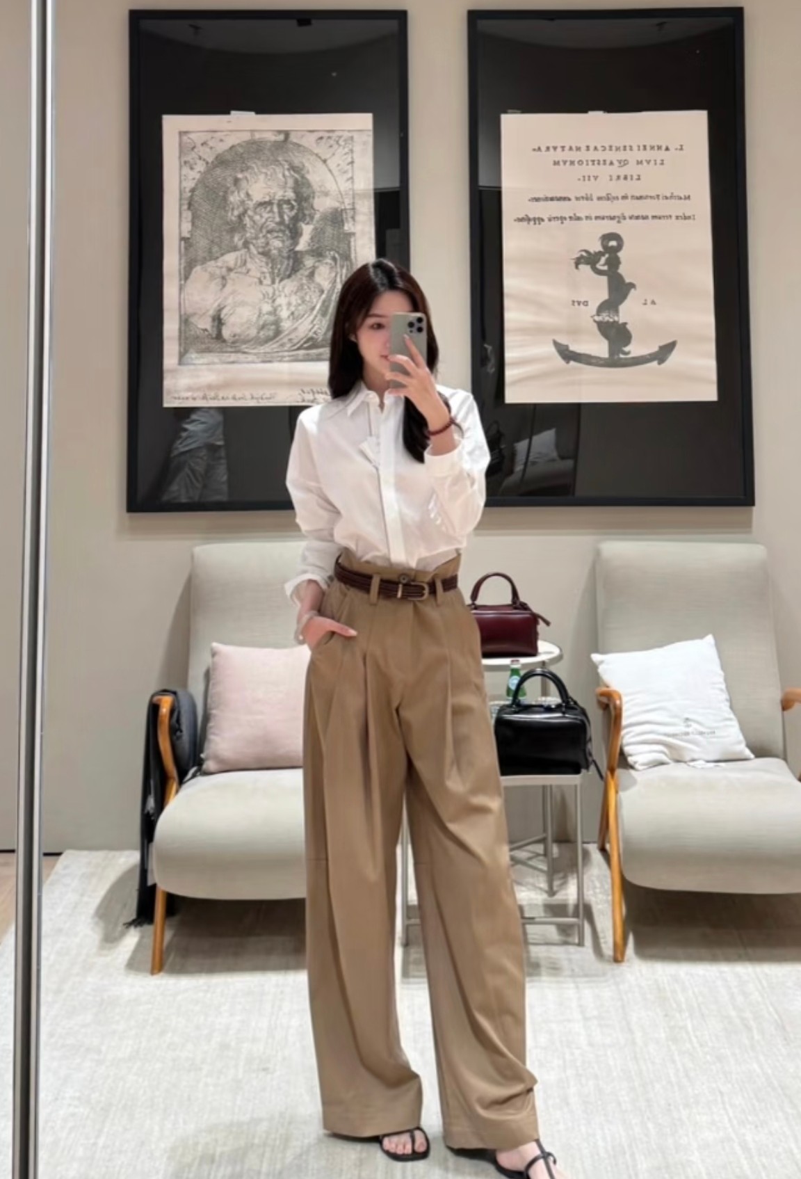 NO:748732,[Love] New style [Love]!  The latest BC 26NEW creased wide-leg trousers. Size SML.,,19860909[爱心]新款[爱心]！最新BC 26NEW 折痕阔腿西裤.尺码SML.,,,Women's clothing
