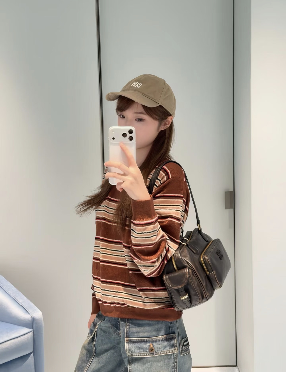 NO:761144,[Love] New style [Love]!  The latest MIU 26NEW terry striped long-sleeved knitted top. Size SML.,,miumiu,19860909[爱心]新款[爱心]！最新MIU 26NEW 毛巾绒条纹长袖针织上衣.尺码SML.,,miumiu,,Women's clothing