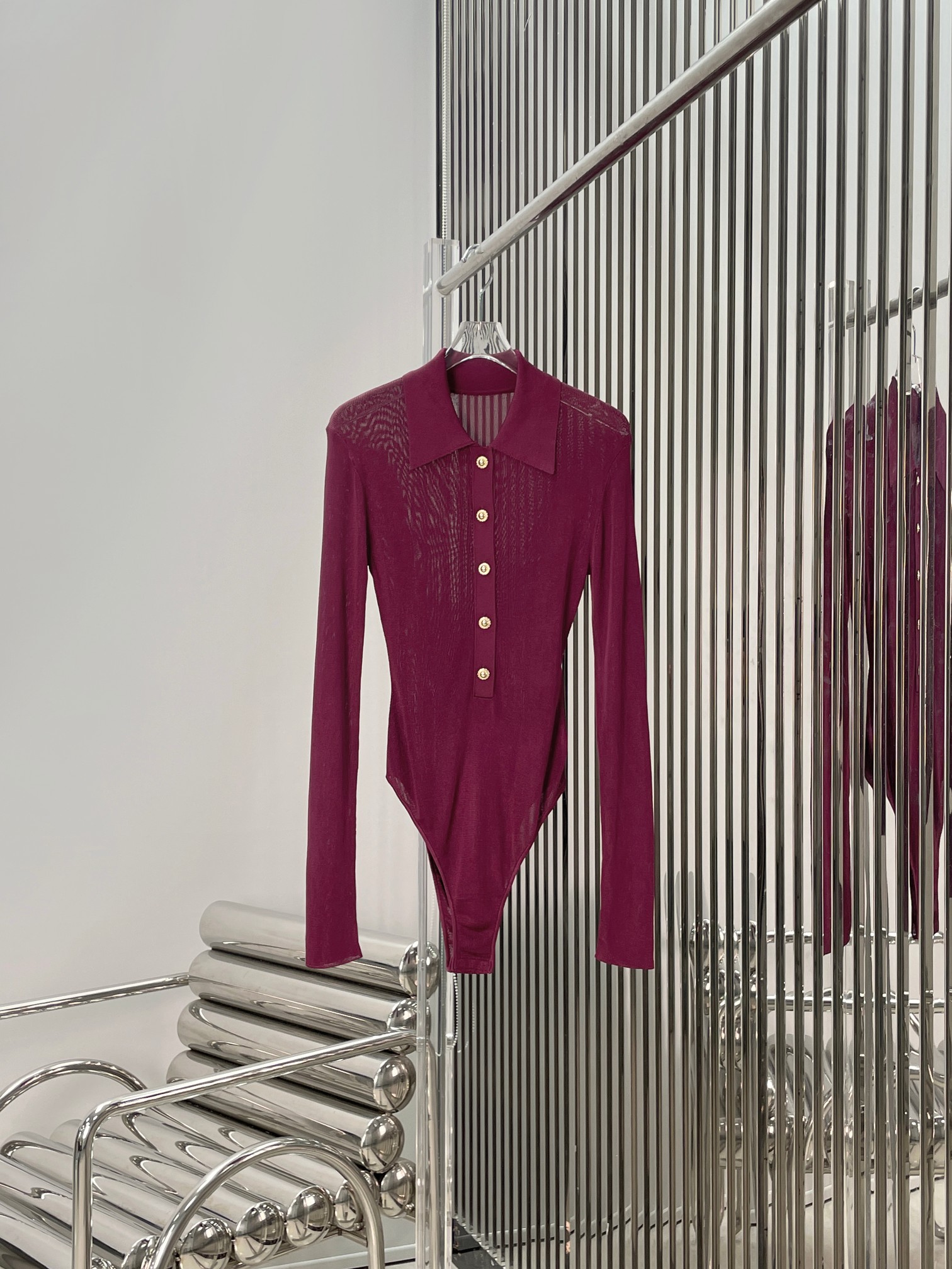 NO:761149,[Love] New style [Love]!  The latest SP 26NEW POLO collar knitted jumpsuit. Size SML.,,19860909[爱心]新款[爱心]！最新SP 26NEW POLO领针织连体上衣.尺码SML.,,,Women's clothing