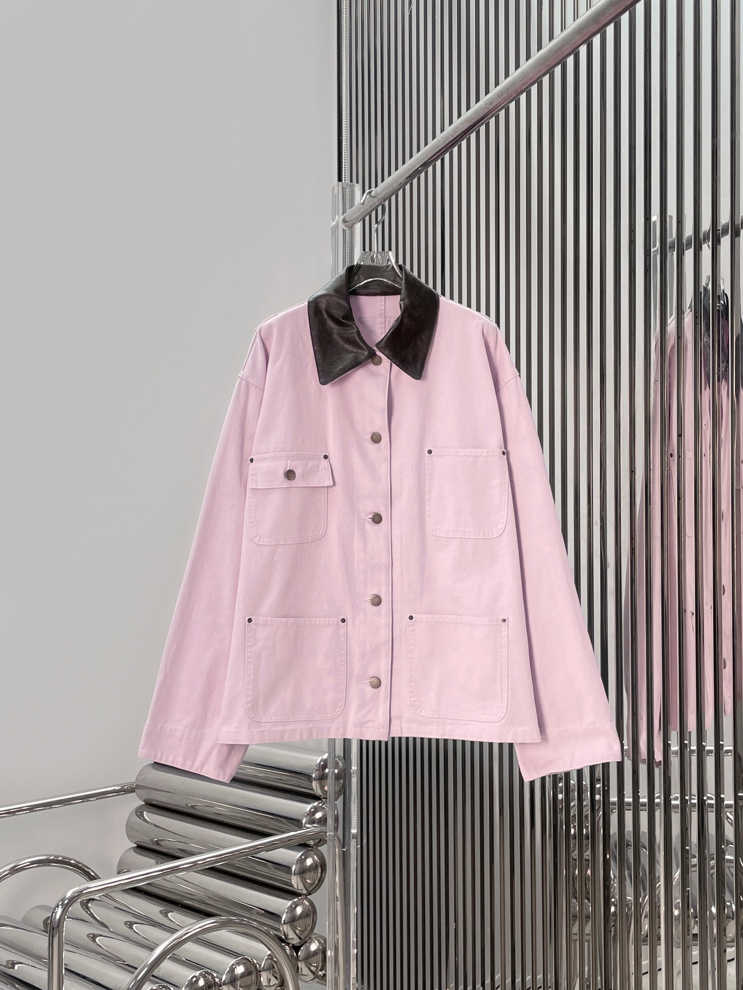 NO:799797,[Love] New style [Love]!  The latest PR 26NEW leather collar work jacket. Size SML,,jackets & coats,jackets & coats,19860909[爱心]新款[爱心]！最新PR 26NEW 皮领工装夹克外套.尺码SML,,jackets & coats,jackets & coats,,Women's clothing