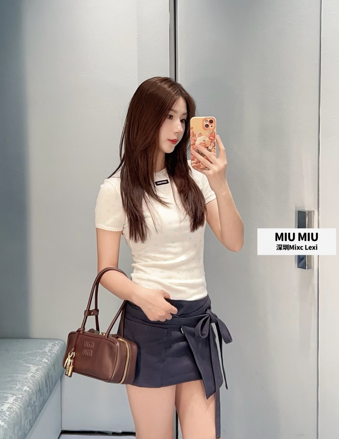 NO:803108,[Love] New style [Love]! The latest MIU 26NEW one-piece lace-up skirt. Size XS SML.P,,miumiu,skirts,19860909[爱心]新款[爱心]!最新MIU 26NEW 一片式系带半裙.尺码XS SML.P,,miumiu,skirts,,Women's clothing