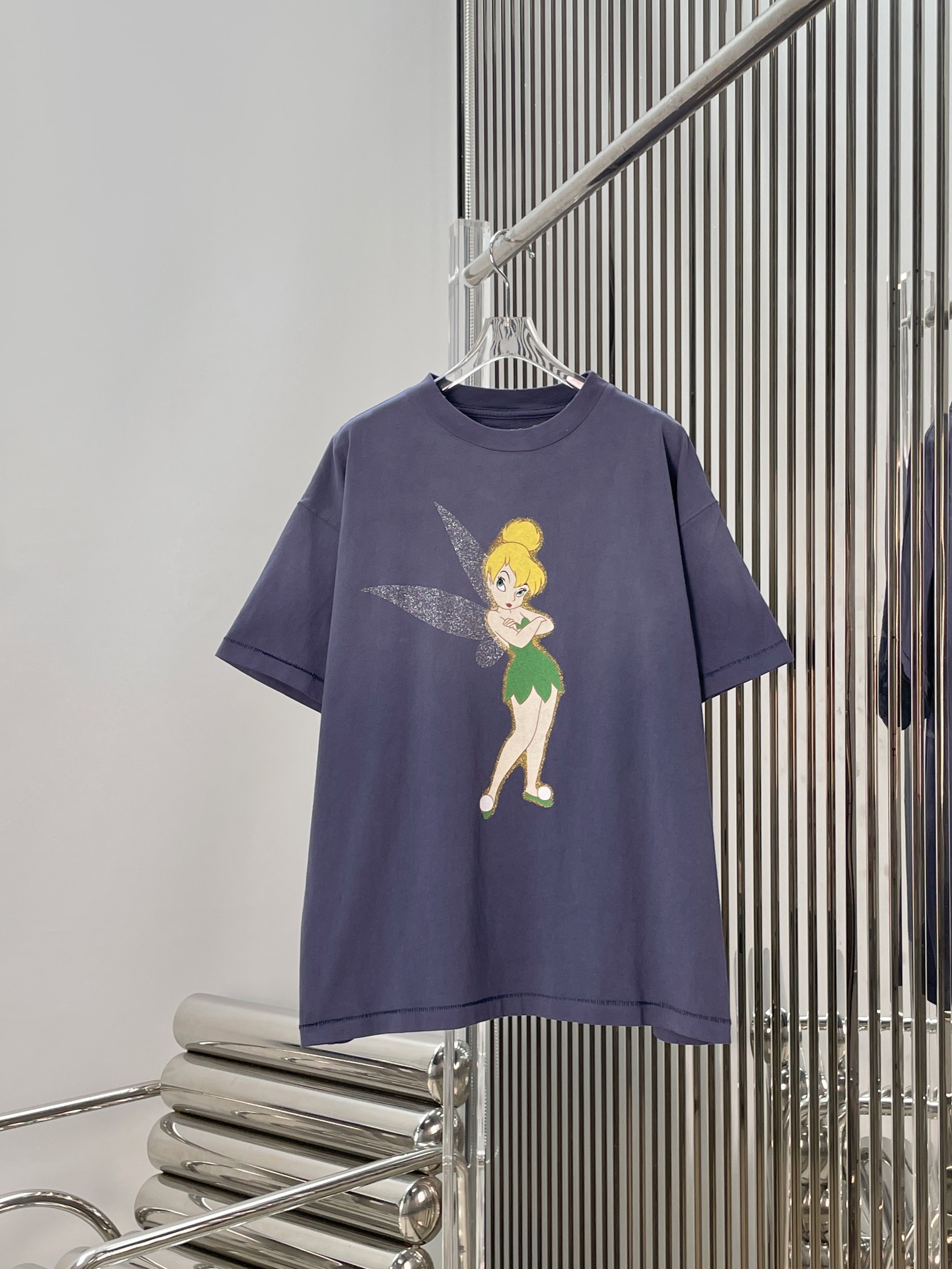 NO:861989,[Love] New style [Love]!  The latest Saint 26NEW Disney Elf printed washed and distressed short-sleeved T-shirt. Size XS SML.,, saint laurent, T-shirt, tees, t-shirt,19860909[爱心]新款[爱心]！最新Saint 26NEW 迪士尼小精灵印花水洗做旧短袖T恤.尺码XS SML.,,saint laurent,T-shirt,tees，t-shirt,,Women's clothing