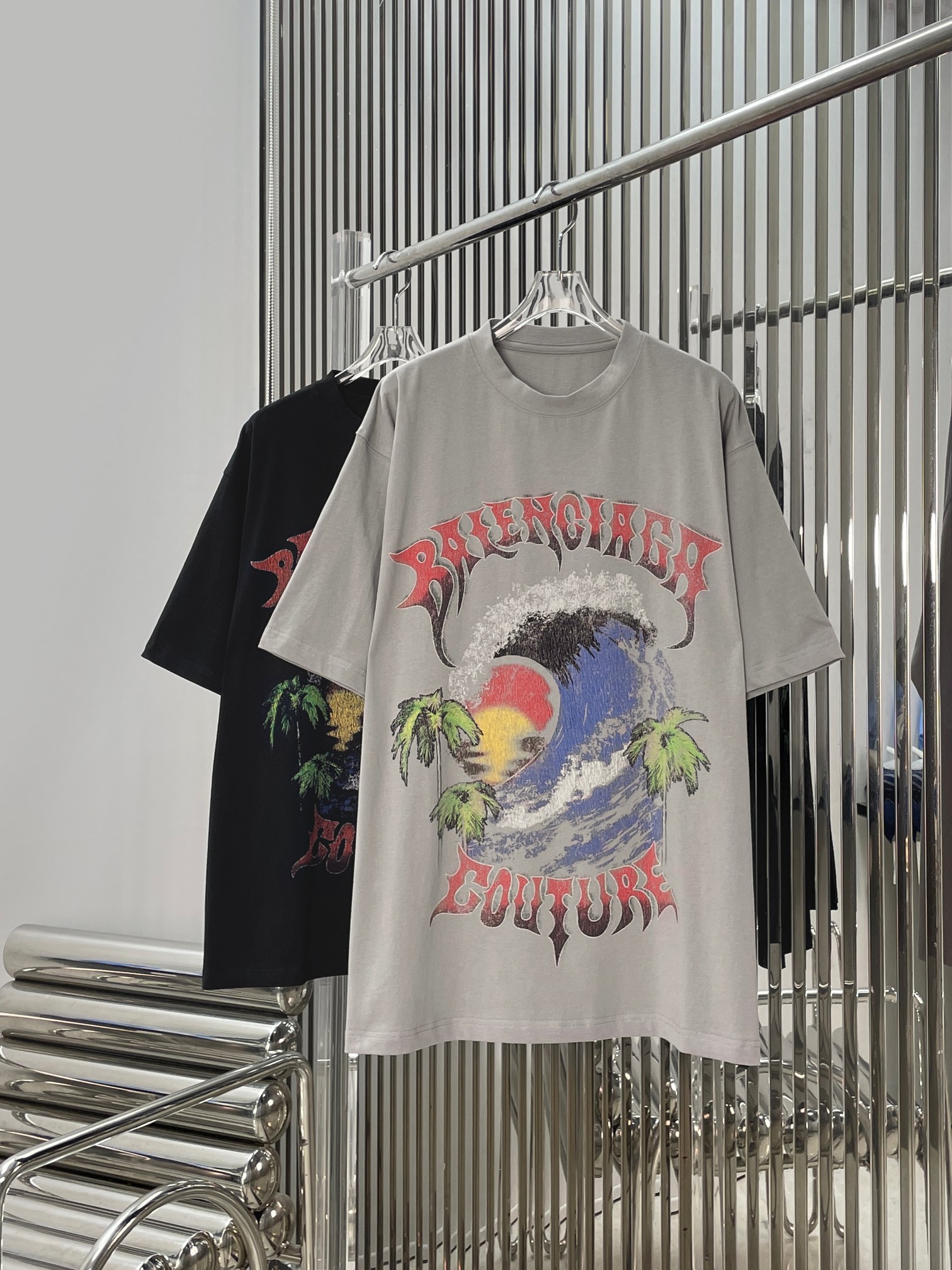 NO:872155,[Love] New style [Love]!  The latest BA 26NEW Hawaiian beach sunset printed loose short-sleeved T-shirt. Color gray, black. Size XS SML.,, T-shirt, tees, t-shirt,19860909[爱心]新款[爱心]！最新BA 26NEW 夏威夷沙滩落日印花宽松短袖T恤.颜色灰、黑.尺码XS SML.,,T-shirt,tees，t-shirt,,Women's clothing