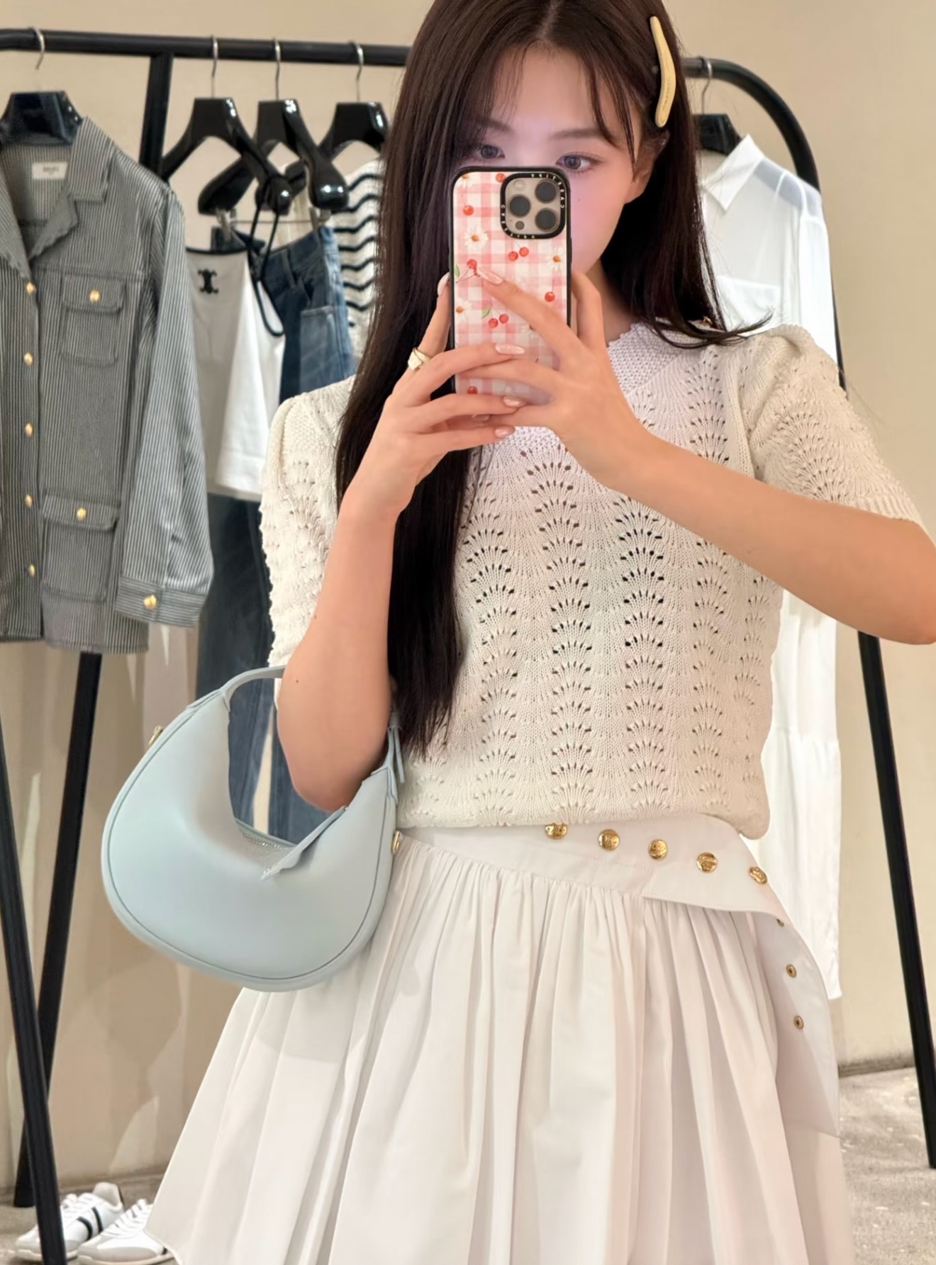 NO:911472,[Love] New style [Love]!  The latest CE 26NEW gold buckle belt French pleated skirt. Size XS SML.,,skirts,19860909[爱心]新款[爱心]！最新CE 26NEW 金扣腰带法式褶皱短裙.尺码 XS SML.,,skirts,,Women's clothing