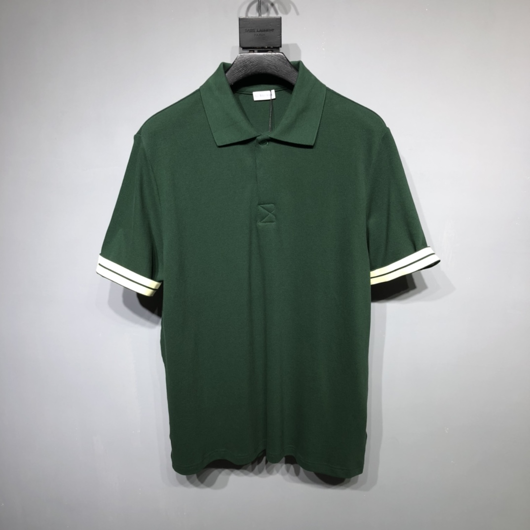 Burberry Odzież Kuszlka polo T-Shirt Fałszywa wysoka jakość
 Czarny Zielony Biały Drukowanie Unisex Bawełna Tkanina siatkowa Kolekcja wiosenno-letnia Krótki rękaw