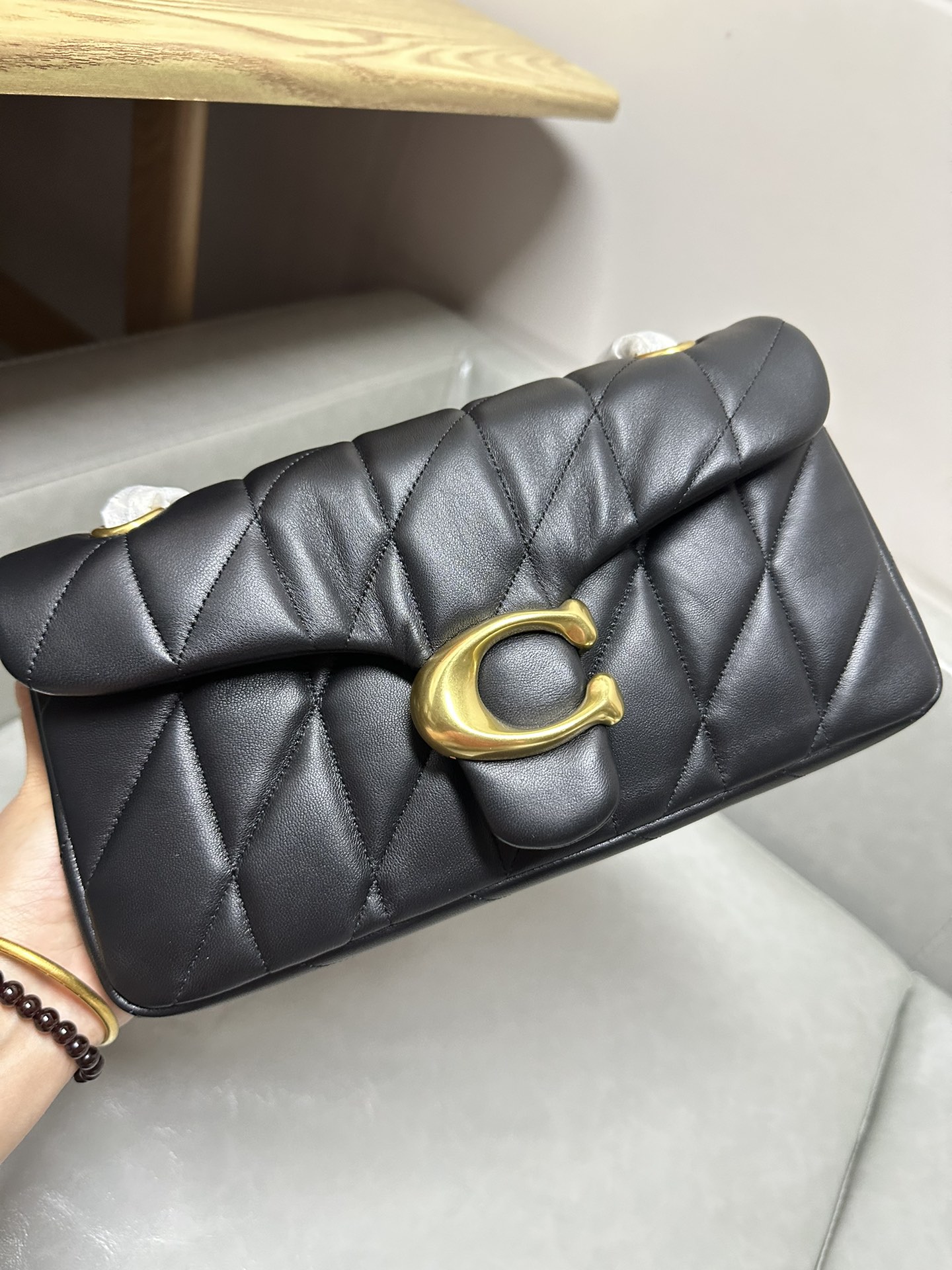 Coach ～纯原Coach 蔻驰CP150 Quilting Tabby26系列单肩斜挎酒神包